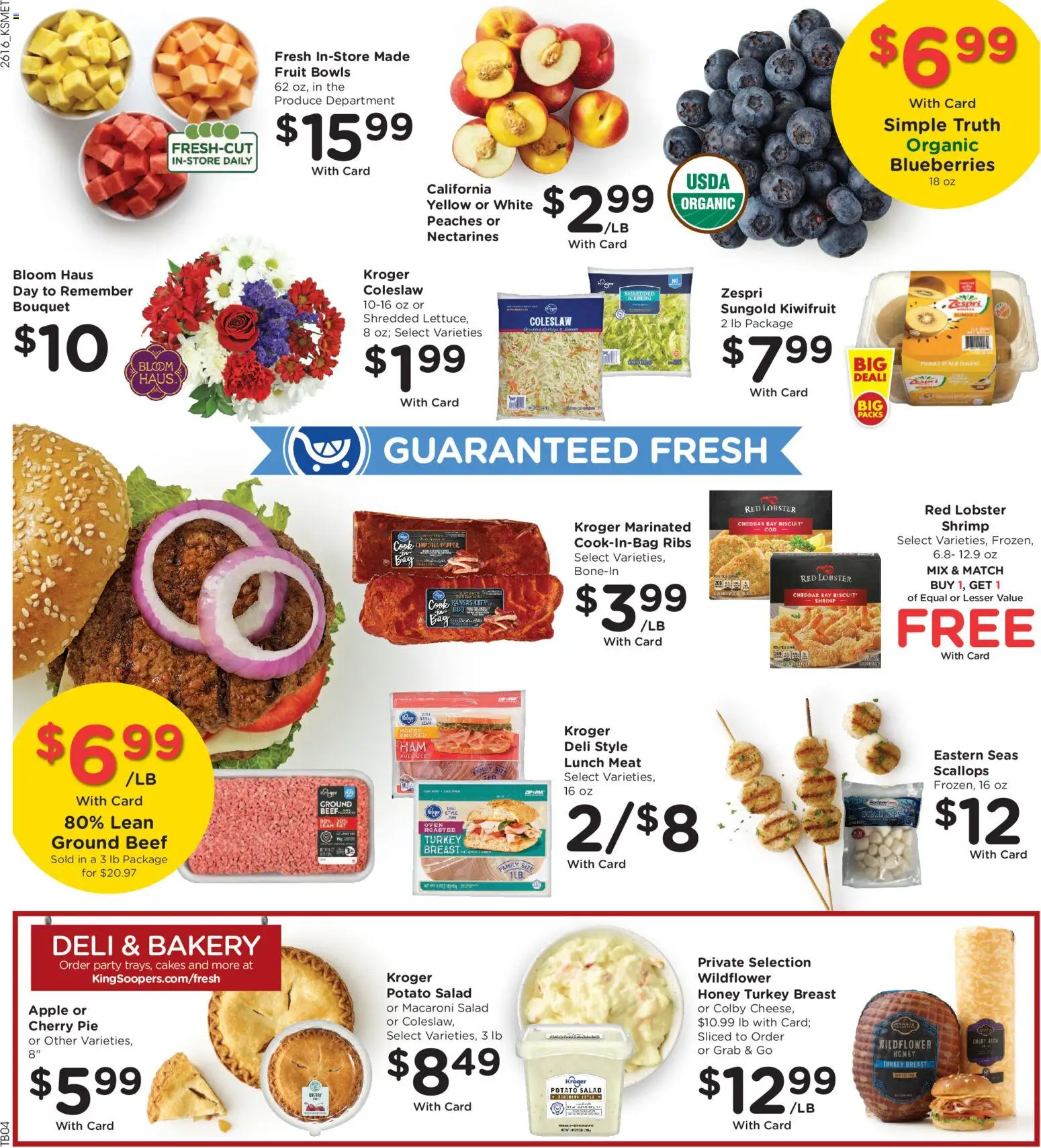 King Soopers Weekly Ad - valid from 20.05.2026 | Page: 10 | Products: Peaches, Beef, Cherry Pie, Blueberries