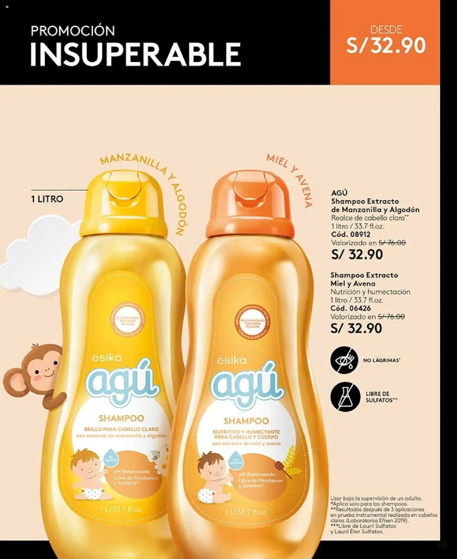 Catálogo Ésika válido desde 02/08/2026 | Página: 147 | Productos: Shampoo, Bajo, Algodón, Avena