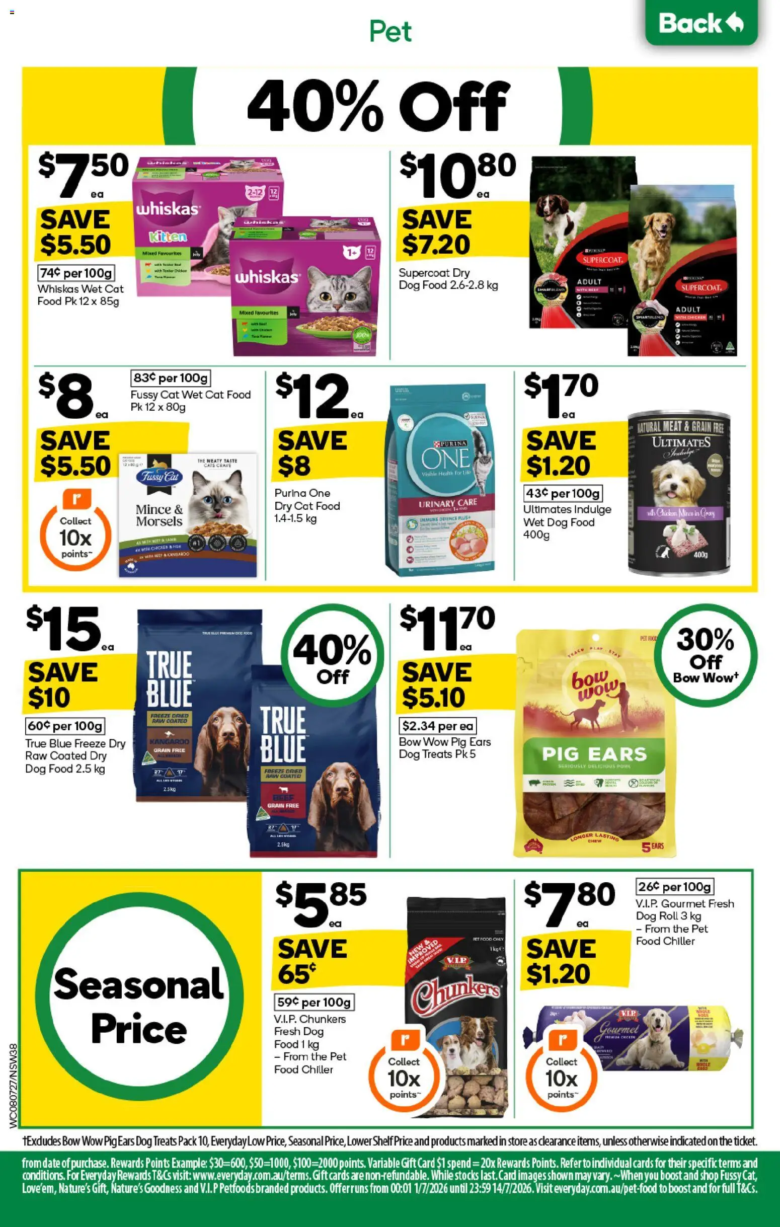 Woolworths catalogue - valid from 08/07/2026 | Page: 38 | Products: Shelf, Chicken, Beef, Meat
