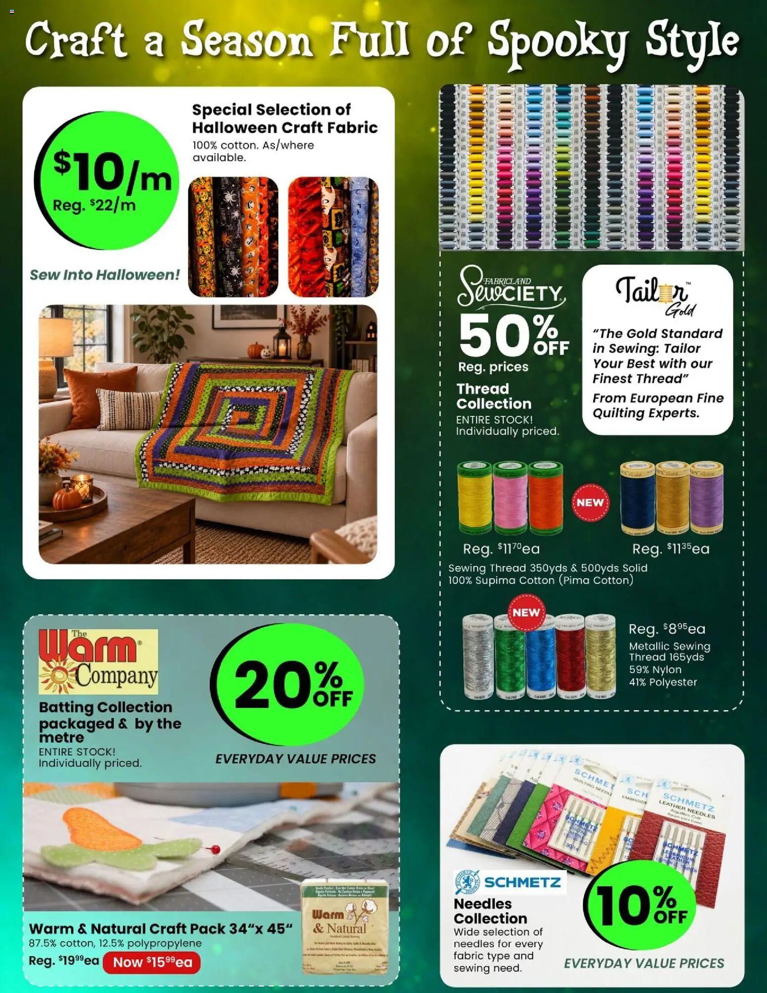 Fabricland flyer valid from Oct 1, 2026 | Page: 9