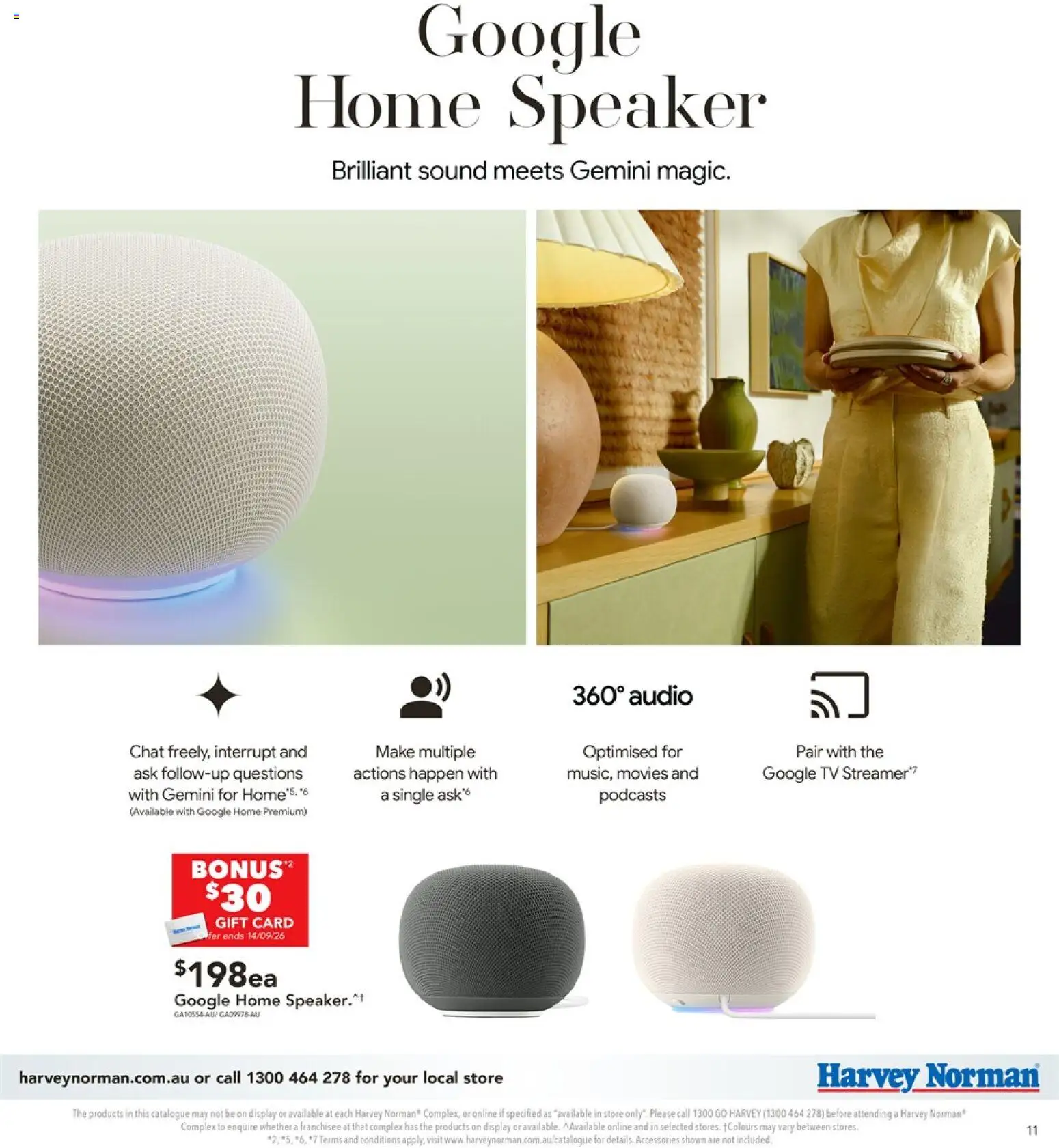 Harvey Norman catalogue - valid from 08/09/2026 | Page: 11 | Products: Accessories, Tv, Audio, Speaker