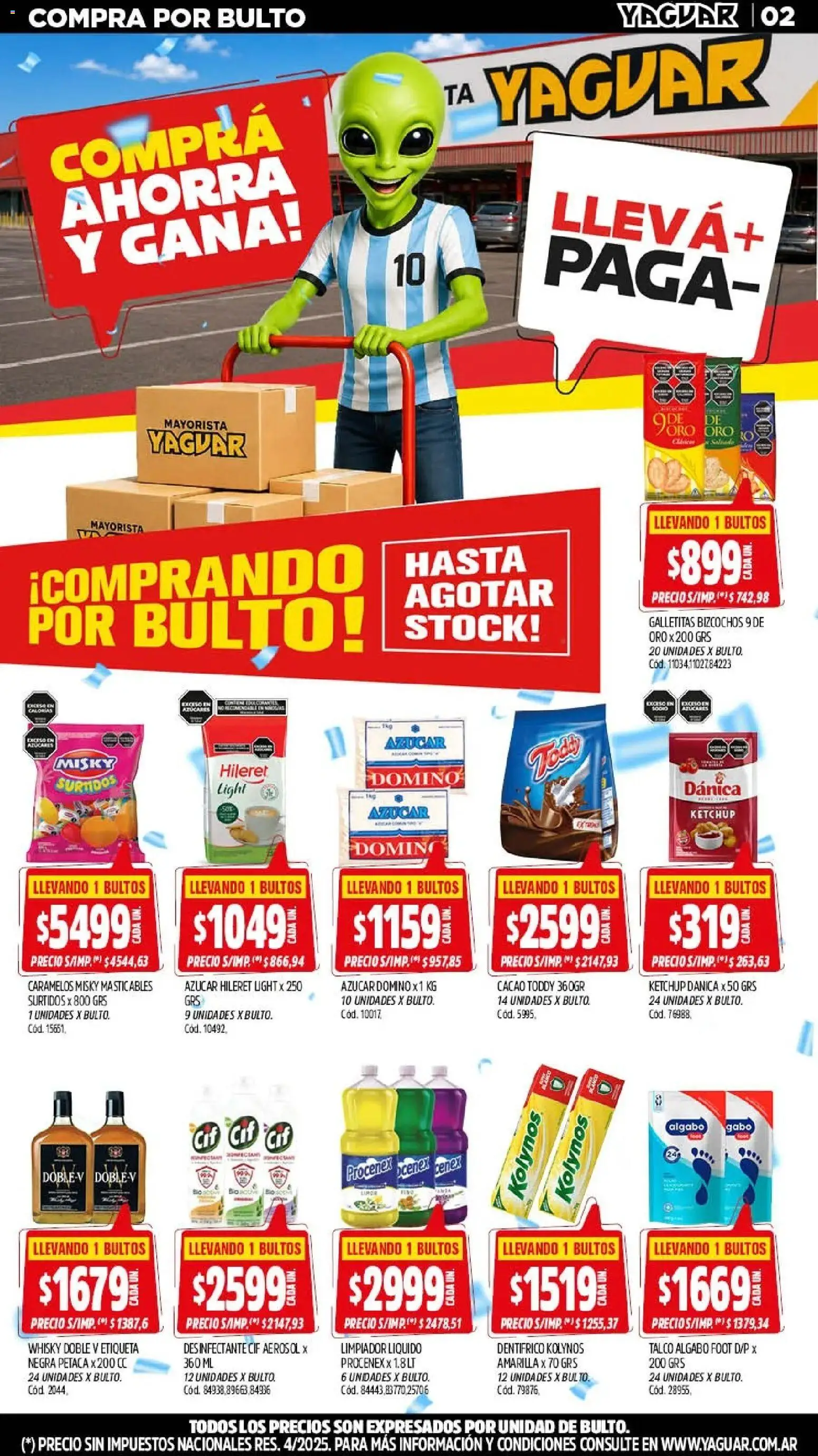 Yaguar - Oferta Semanal Parque Chacabuco │ válido desde el 06/07/2026 | Página: 3 | Productos: Desinfectante, Azucar, Ketchup, Limpiador