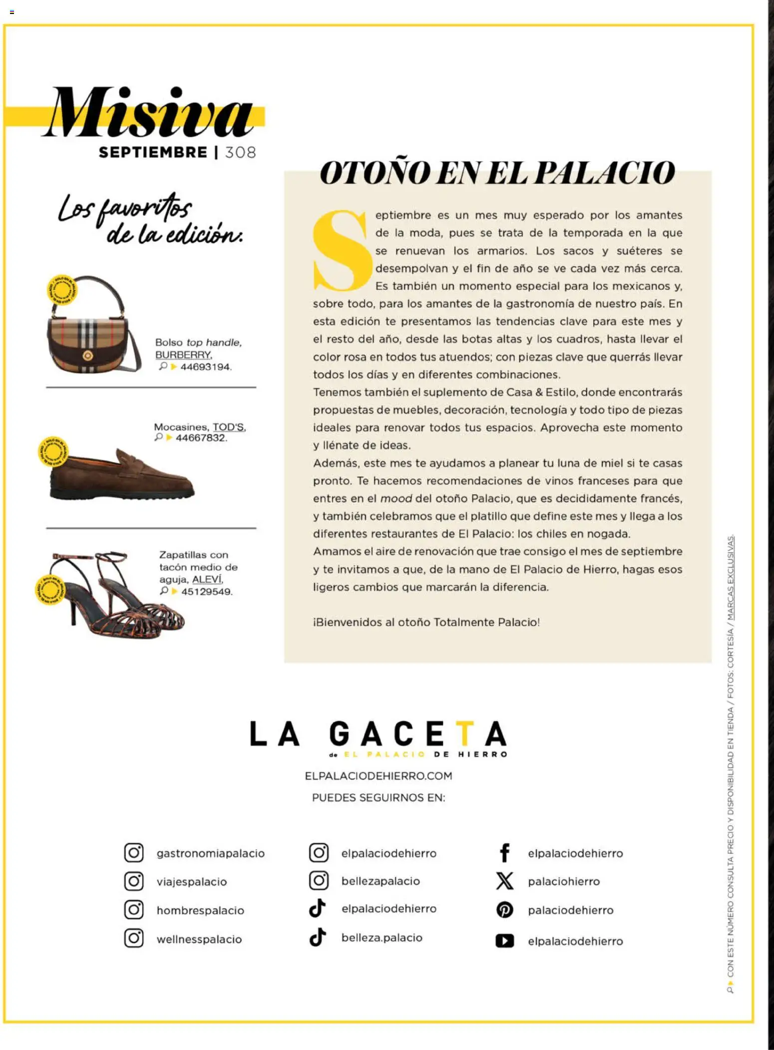 Nuevas ofertas de Palacio De Hierro válidas en toda la República Mexicana desde el 01/09/2026. ¡Encuentra las mejores ofertas en Palacio De Hierro catálogo La Gaceta! | Página: 20 | Productos: Miel, Top, Té, Sobre