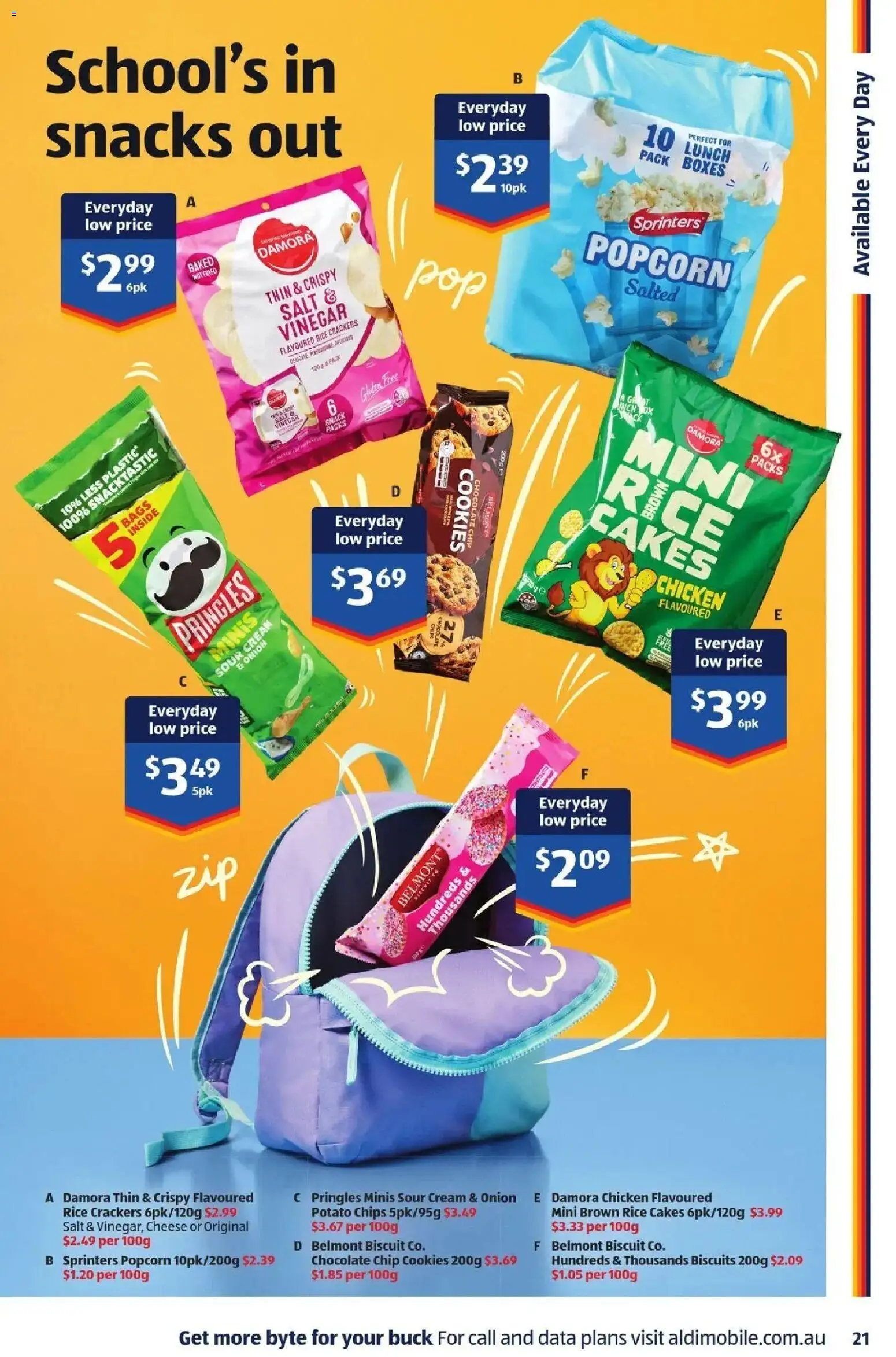 Aldi catalogue - valid from 07/10/2026 | Page: 21 | Products: Chicken, Brown rice, Cream, Cookies