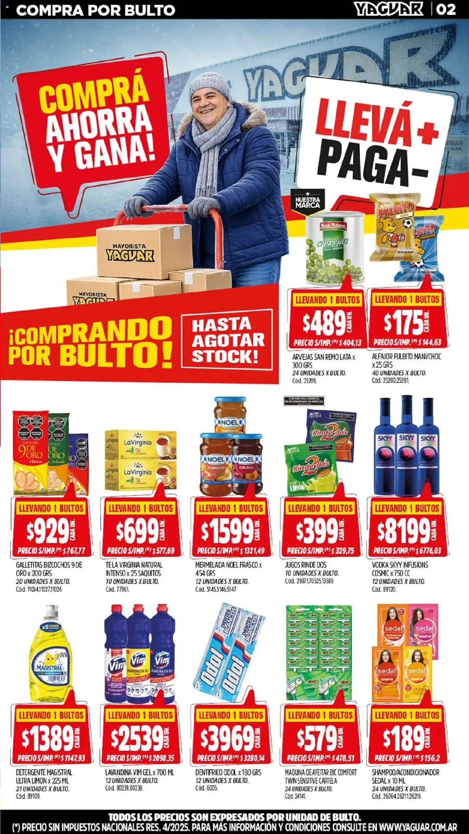 Yaguar - Oferta Semanal Mendoza │ válido desde el 20/07/2026 | Página: 2 | Productos: Vodka, Lavandina, Arvejas, Detergente