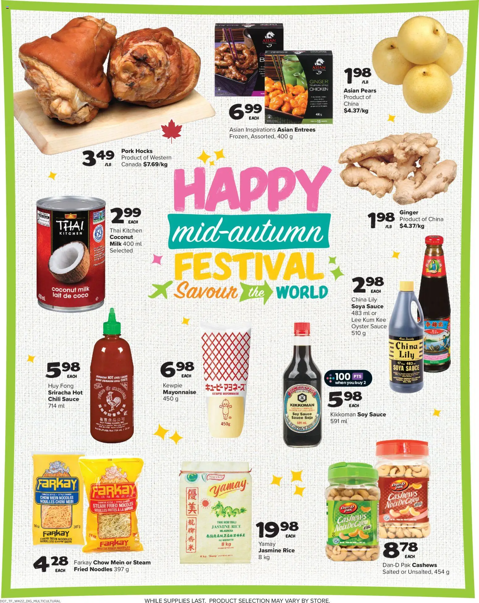 Thrifty Foods flyer valid from Sep 24, 2026 | Page: 13 | Products: Ginger, Milk, Chicken, Pears