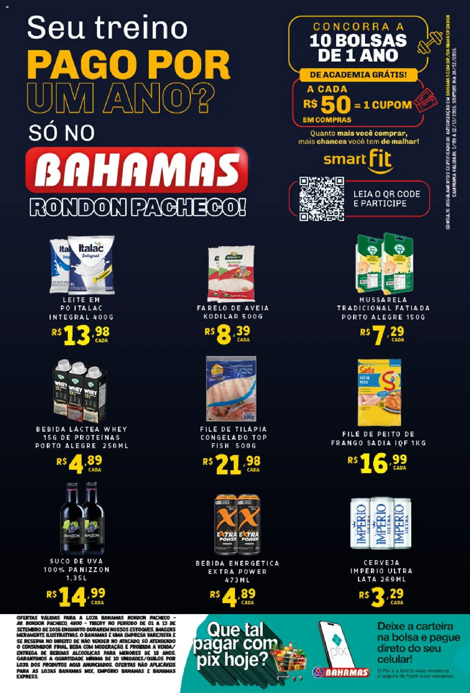 Bahamas Supermercados Folheto - válido de 01/09/2026 | Página: 2 | Produtos: Pó, Bebidas, Leite, Suco