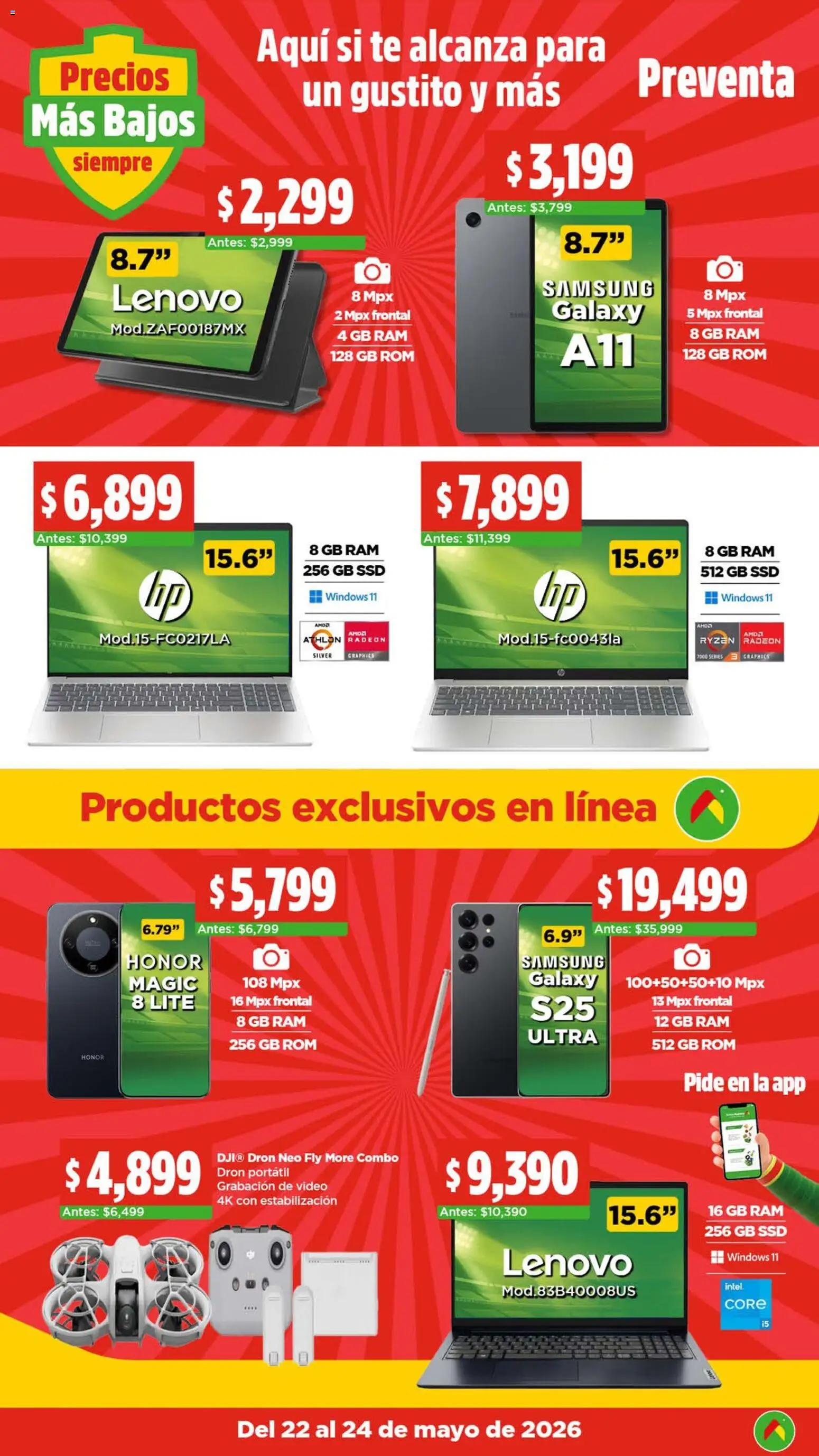 Nuevas ofertas de Bodega Aurrerá válidas en toda la República Mexicana desde el 22.05.2026. ¡Encuentra las mejores ofertas en Bodega Aurrerá folleto El precio más bajo de México! | Página: 10 | Productos: Té, Video