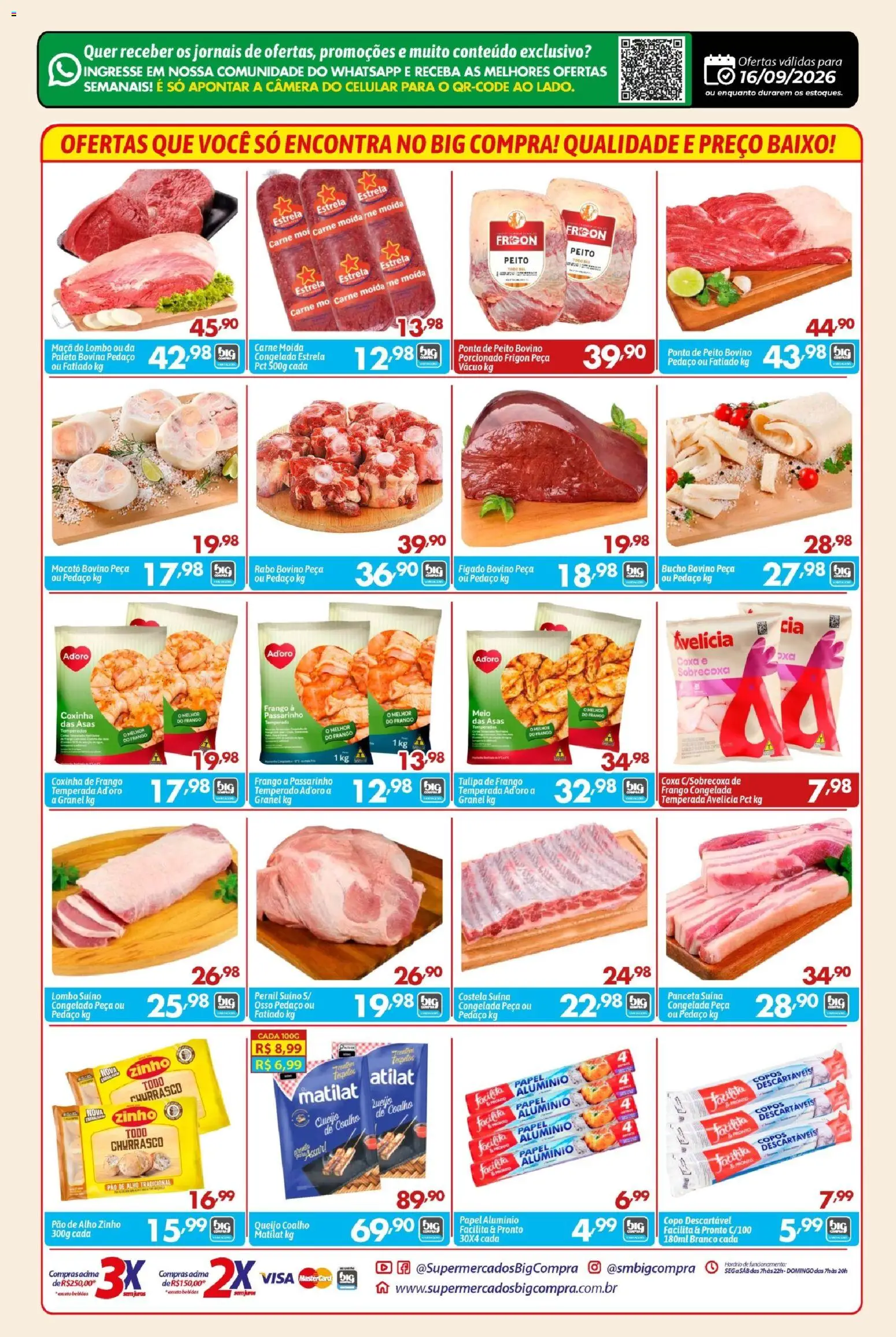 Big Compra Folheto - válido de 16/09/2026 | Página: 2 | Produtos: Celular, Bebidas, Jornais, Frango