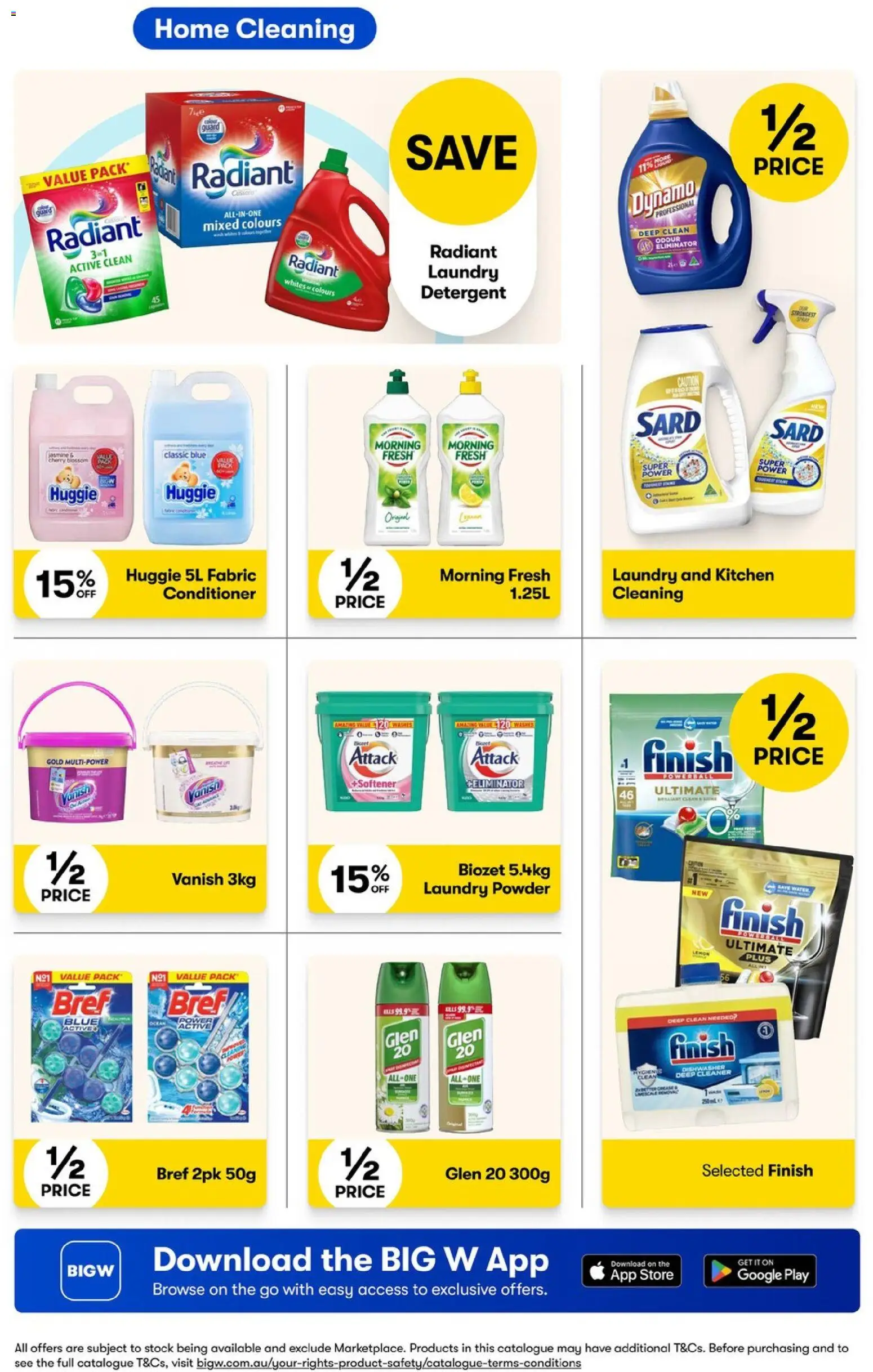 Big W catalogue - valid from 23/07/2026 | Page: 18 | Products: Powder, Conditioner, Laundry, Dishwasher