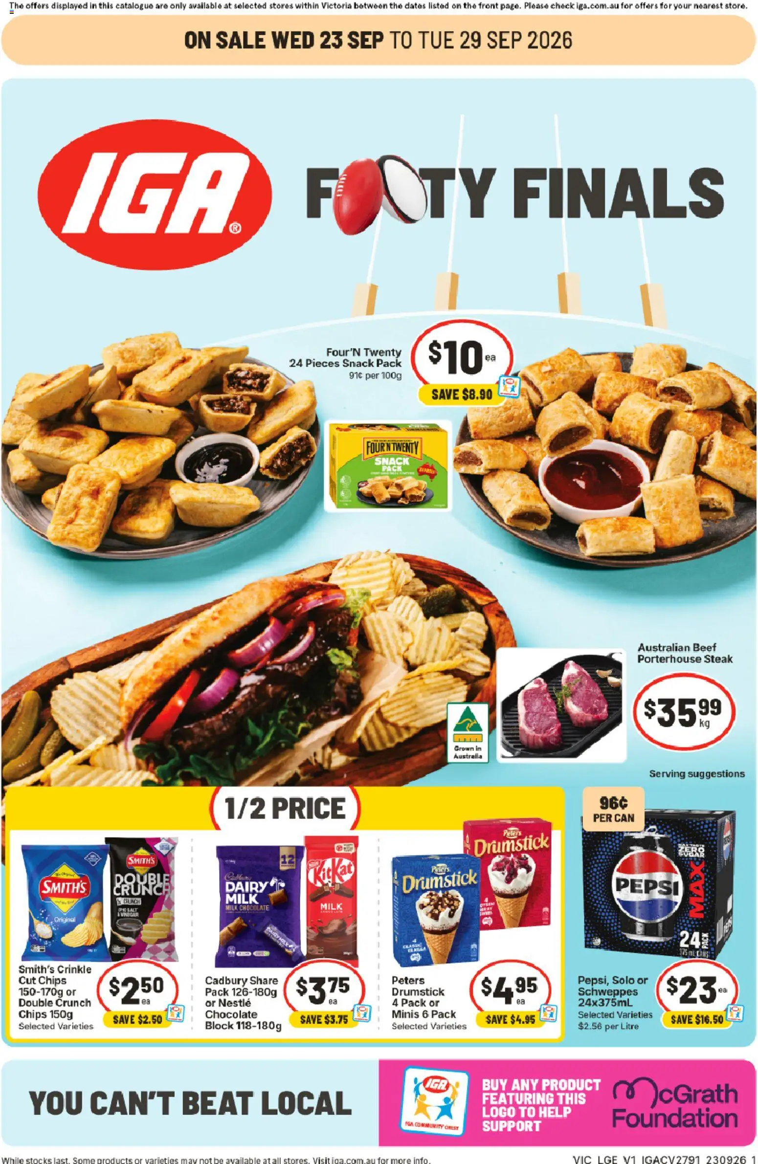 IGA catalogue - valid from 23/09/2026 | Page: 1