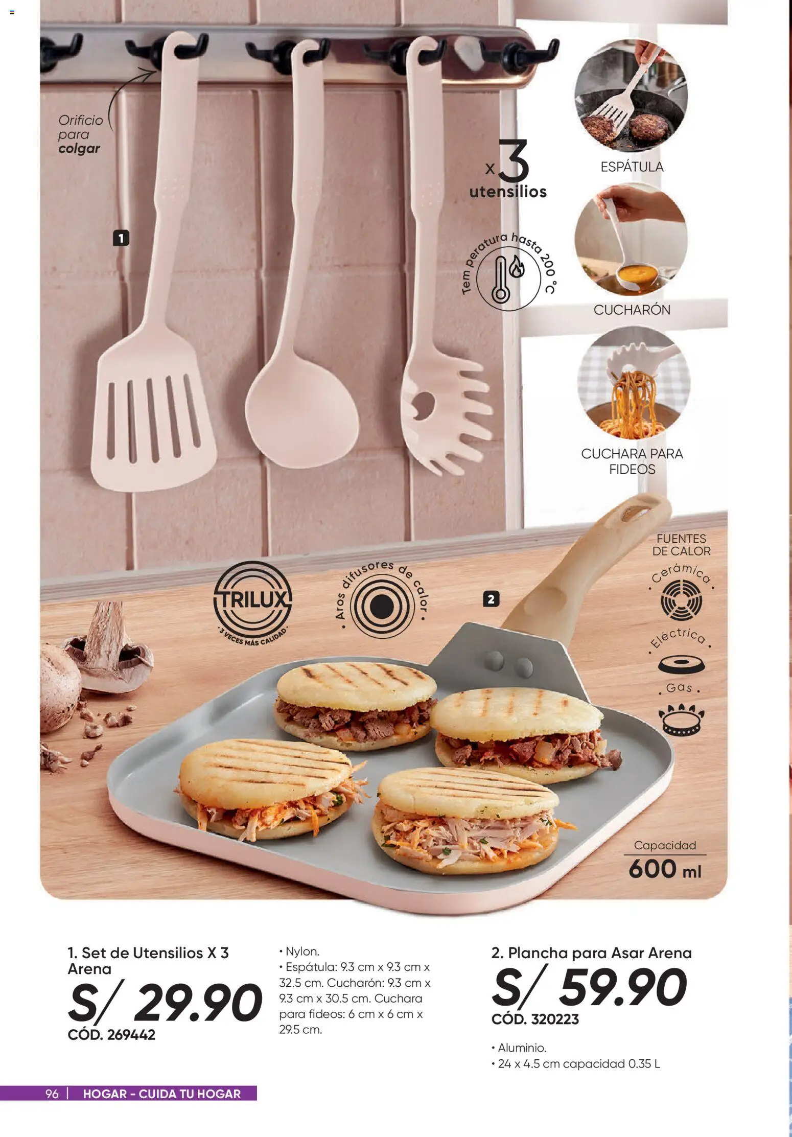 Catálogo Azzorti válido desde 31/08/2026 | Página: 96 | Productos: Plancha, Fideos