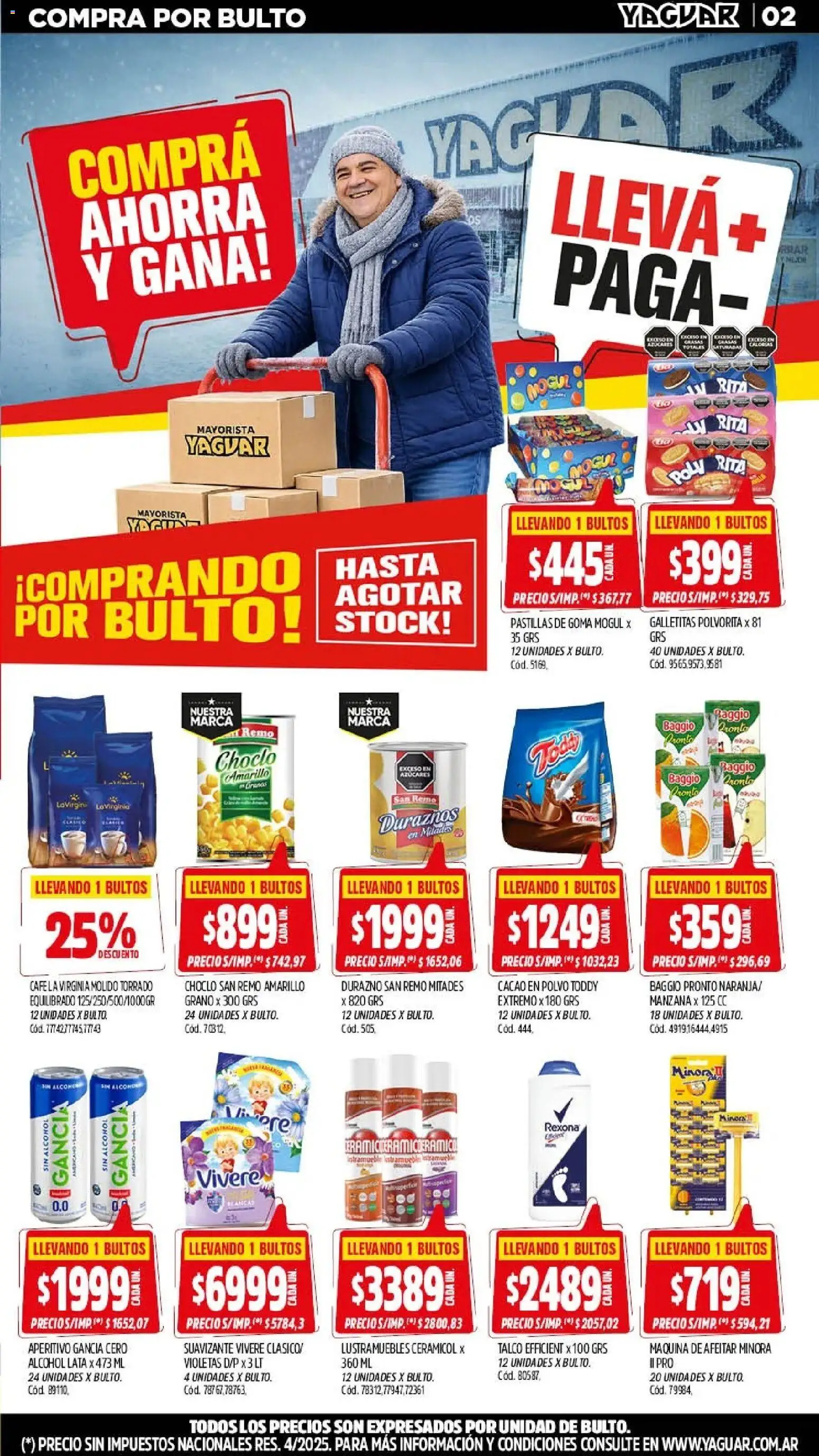 Yaguar - Oferta Semanal San Juan │ válido desde el 27/07/2026 | Página: 2 | Productos: Galletitas, Choclo, Durazno, Manzana