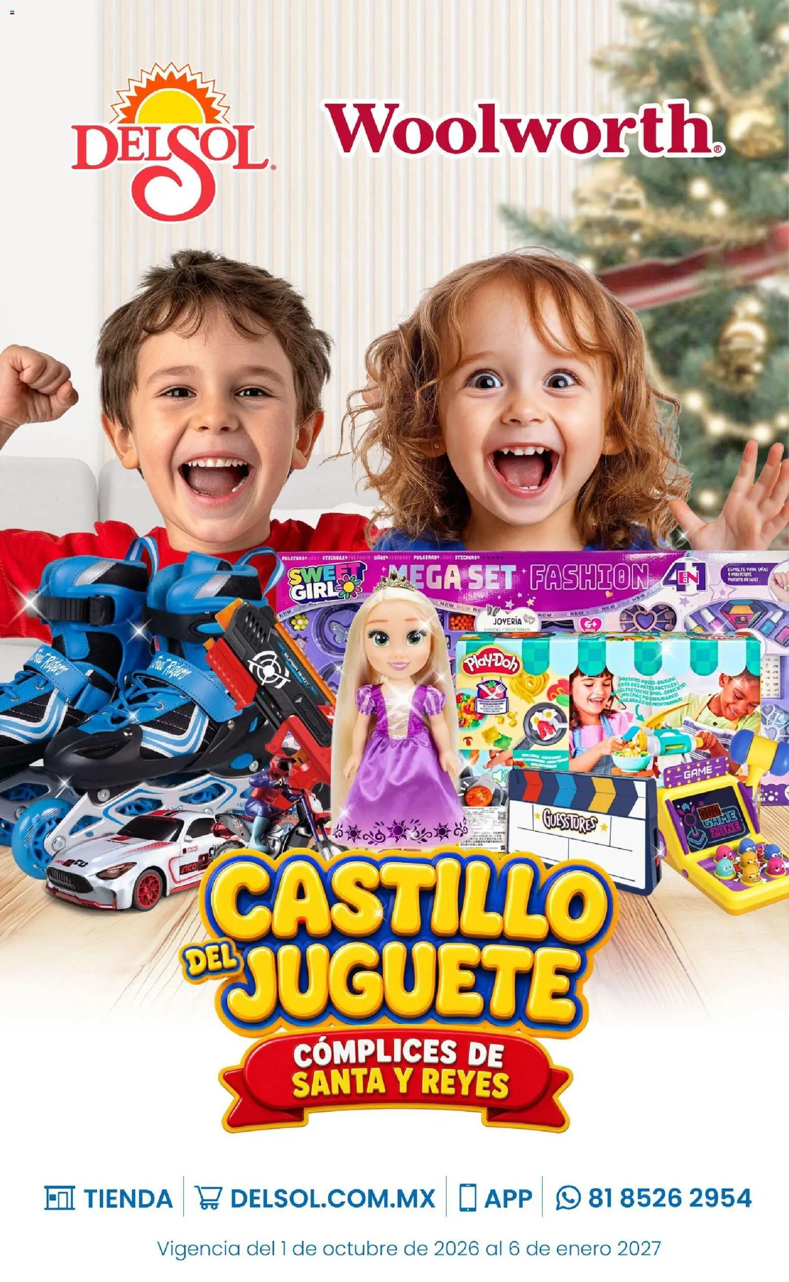 Nuevas ofertas de Del Sol y Woolworth válidas en toda la República Mexicana desde el 01/10/2026. ¡Encuentra las mejores ofertas en Del Sol y Woolworth catálogo El Castillo del Juguete! | Página: 1 | Productos: Pasta