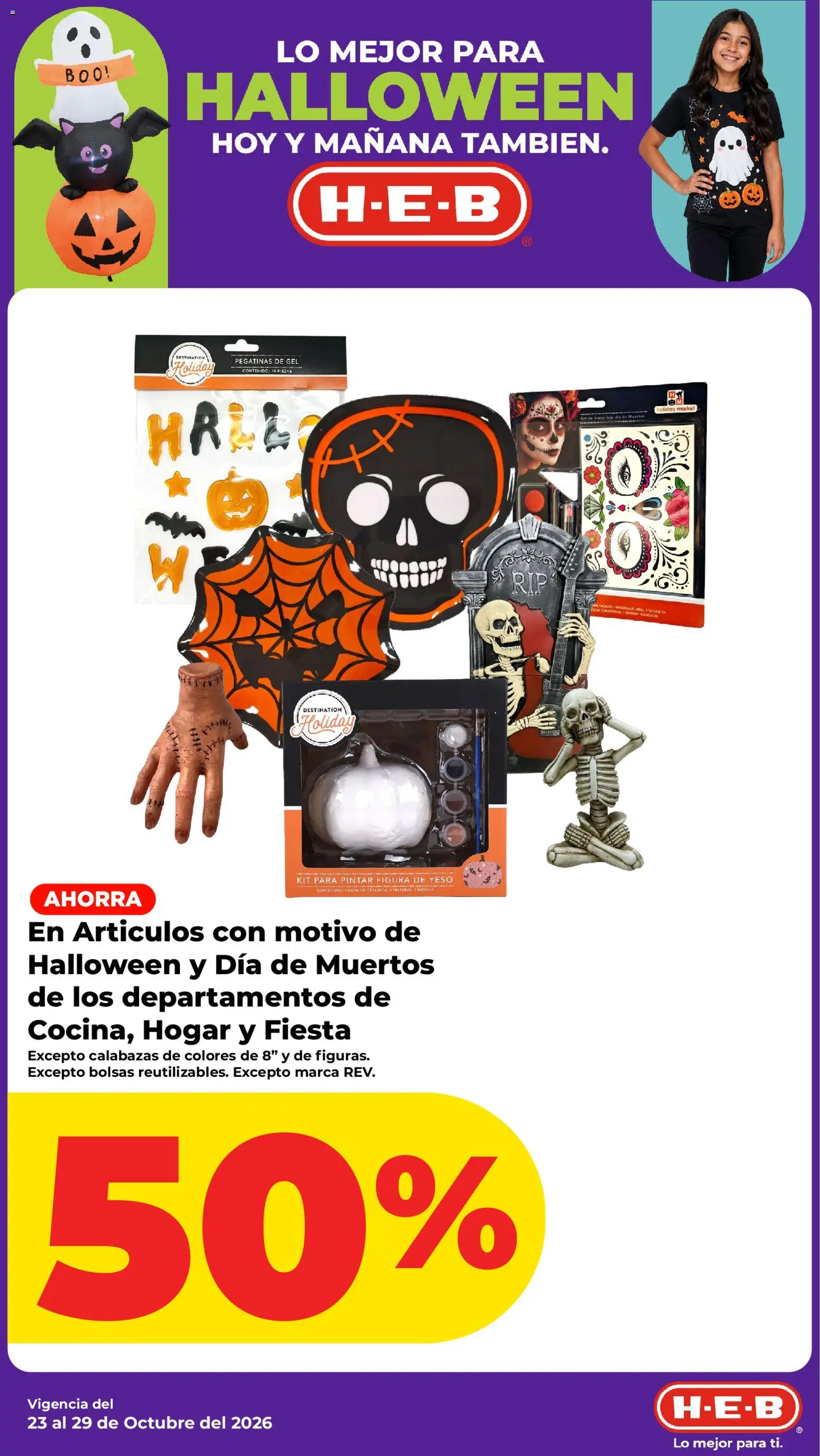 Nuevas ofertas de H-E-B válidas en toda la República Mexicana desde el 23/10/2026. ¡Encuentra las mejores ofertas en H-E-B folleto! | Página: 10