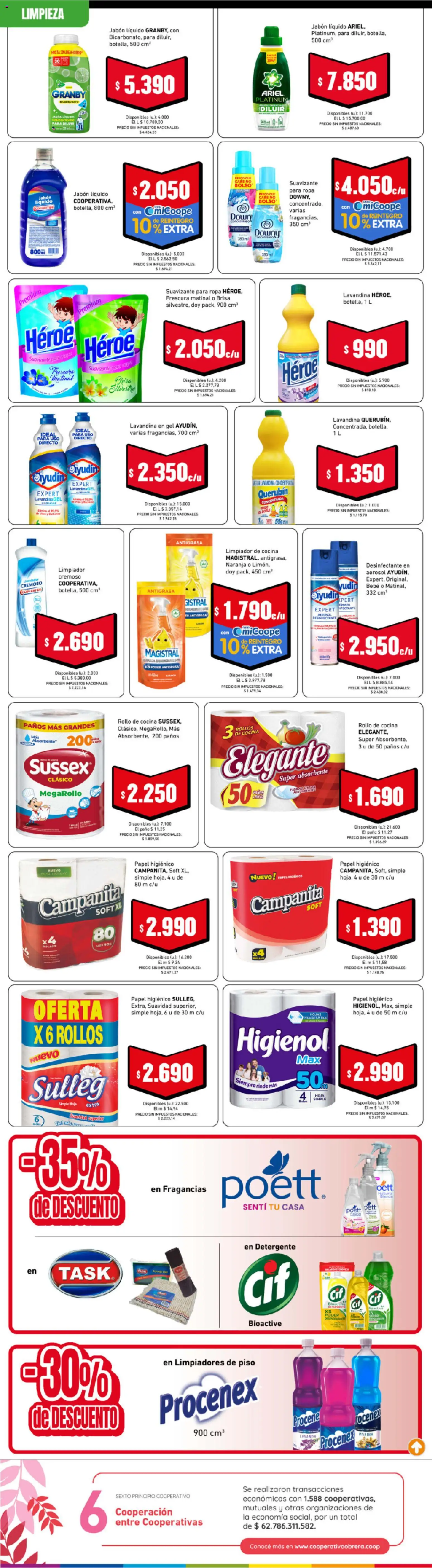 Cooperativa Obrera - Folleto │ válido desde el 24/09/2026 | Página: 7 | Productos: Lavandina, Cocina, Detergente, Ropa