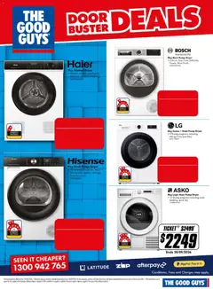 Preview of The Good Guys catalogue - valid from 10/09/2026 | Page: 12 | Products: Door, Dryer, Allergy