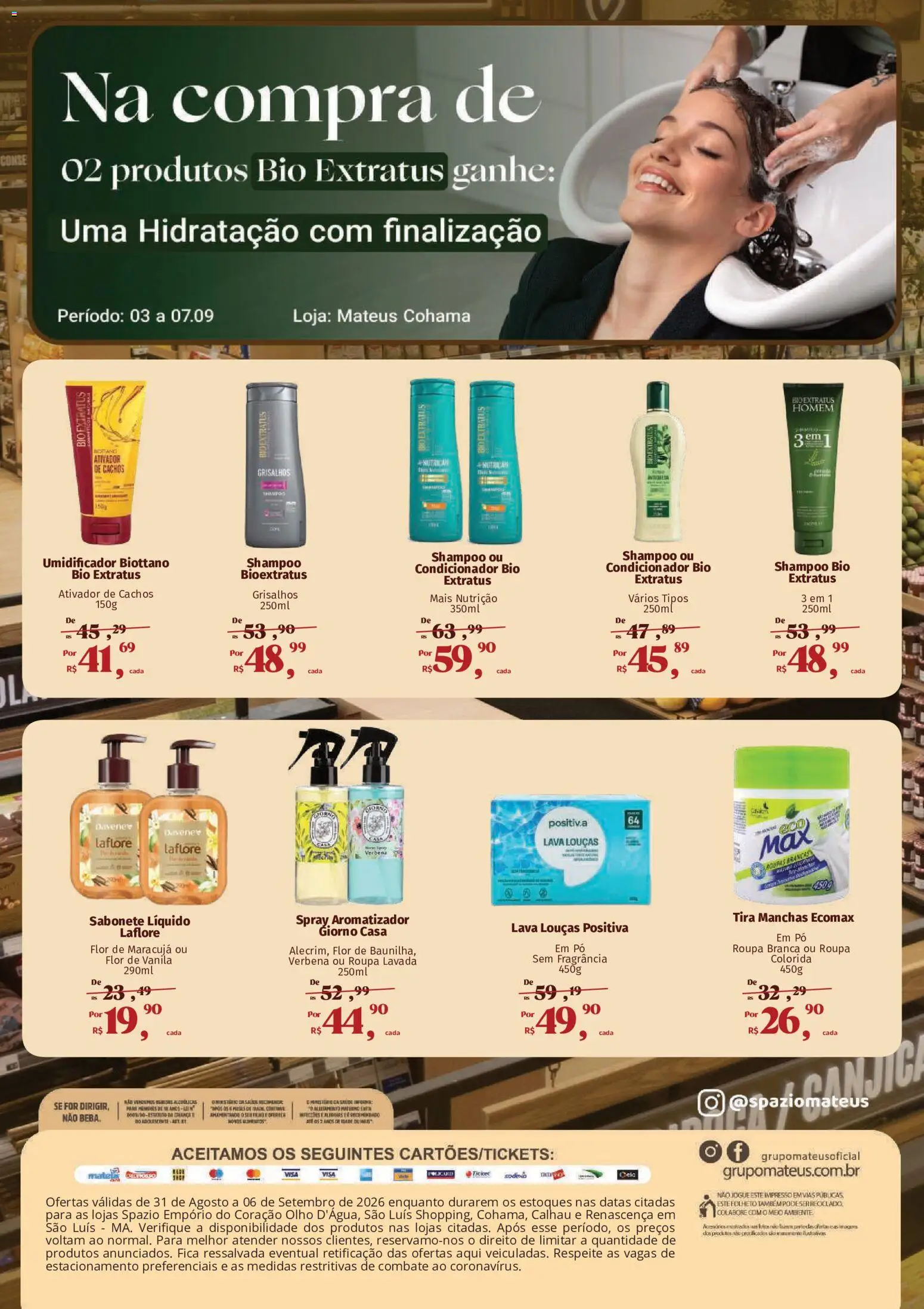 Mateus Folheto - válido de 31/08/2026 | Página: 4 | Produtos: Fragrância, Condicionador, Tira manchas, Sabonete
