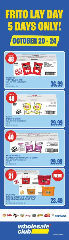 Preview of Wholesale Club weekly flyer / circulaire from shop Wholesale Club valid from Oct 22, 2026