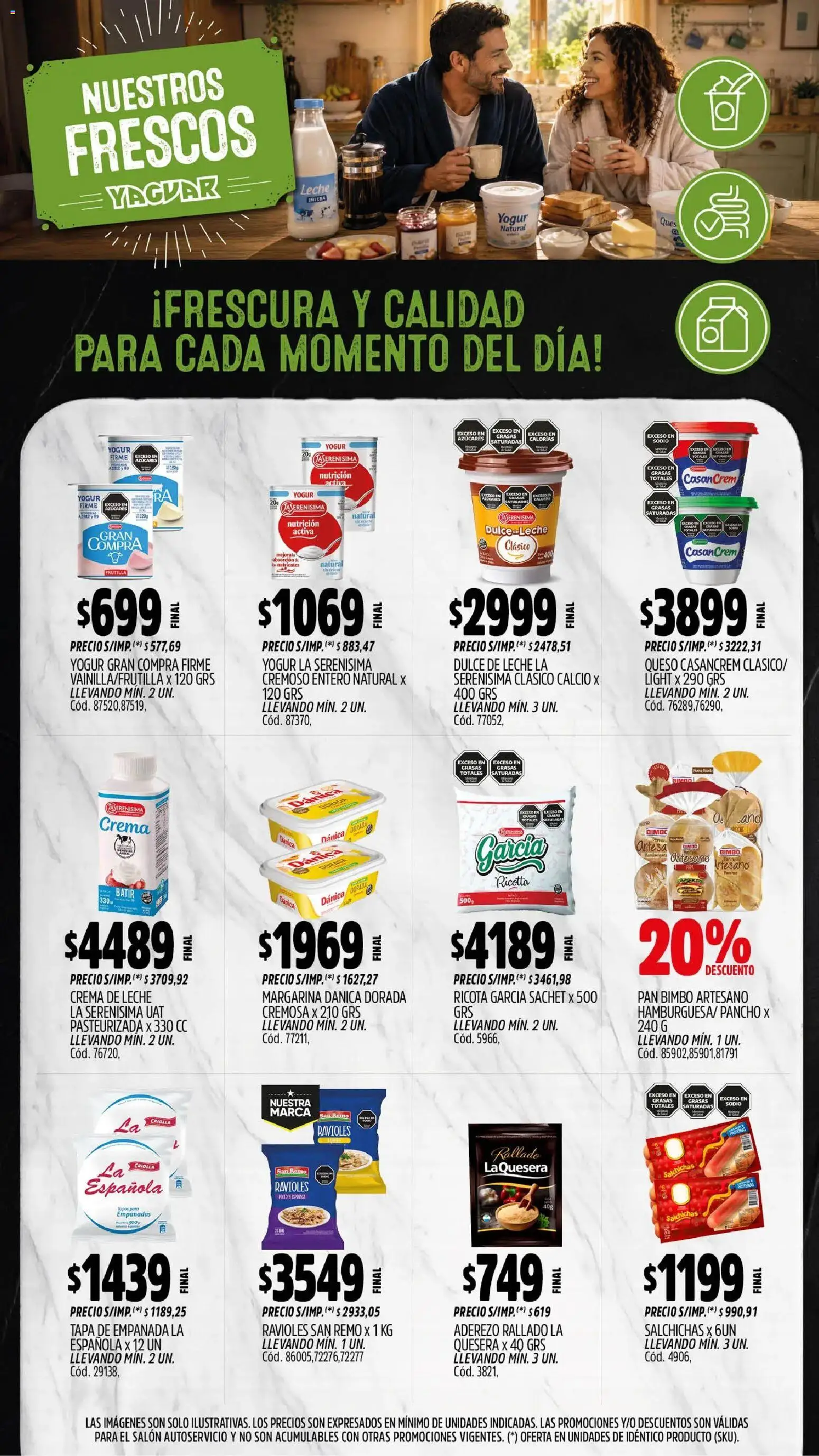 Yaguar - Oferta Semanal Mendoza │ válido desde el 31/08/2026 | Página: 9 | Productos: Pollo, Ricota, Leche, Crema