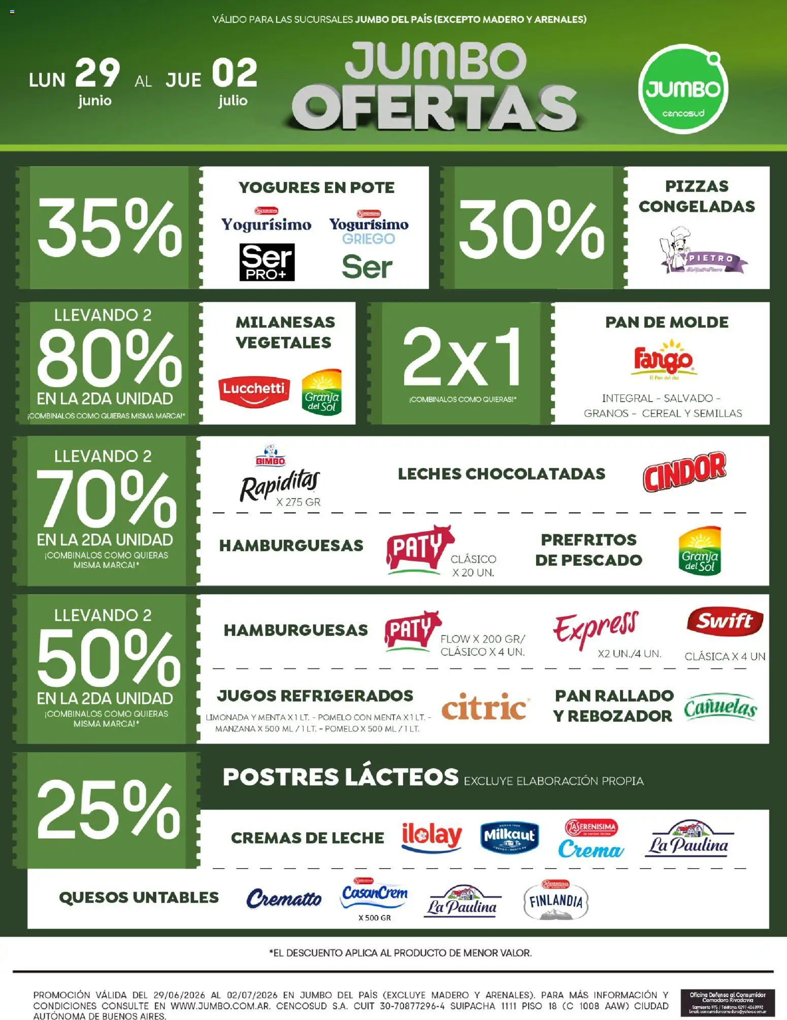 Jumbo - Ofertas | Interior │ válido desde el 29/06/2026 | Página: 2 | Productos: Molde, Pescado, Pan, Pan rallado