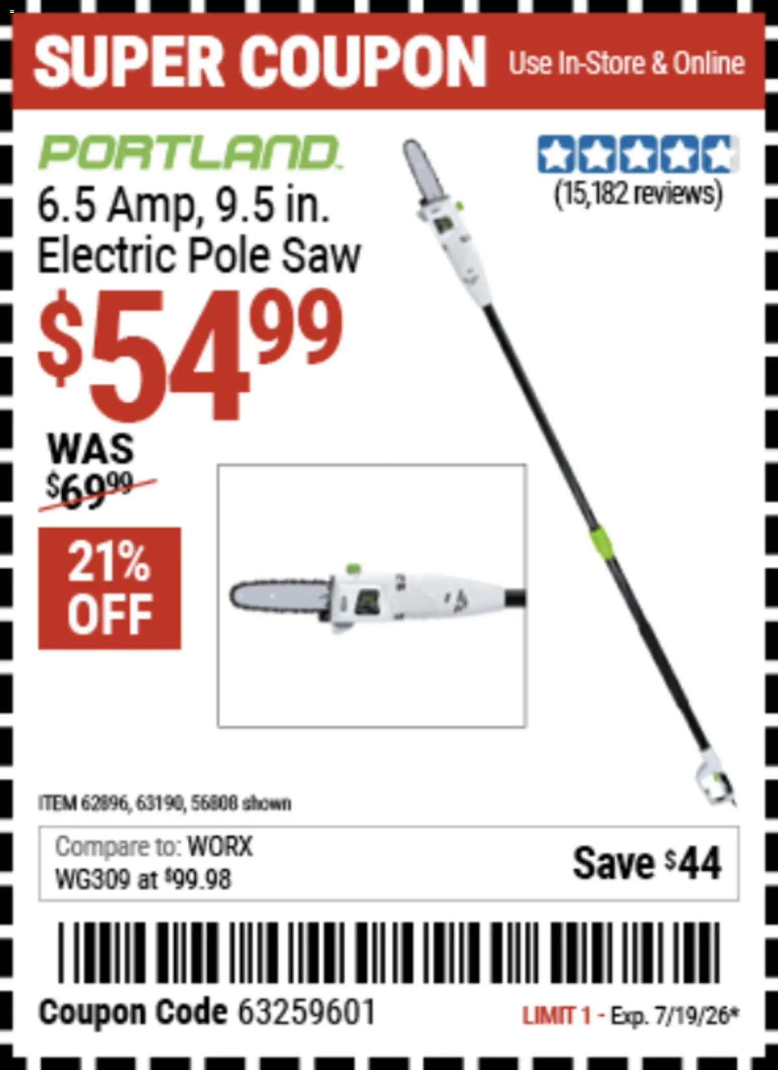 Harbor Freight Weekly Ad - valid from 07/06/2026 | Page: 3 | Products: Saw