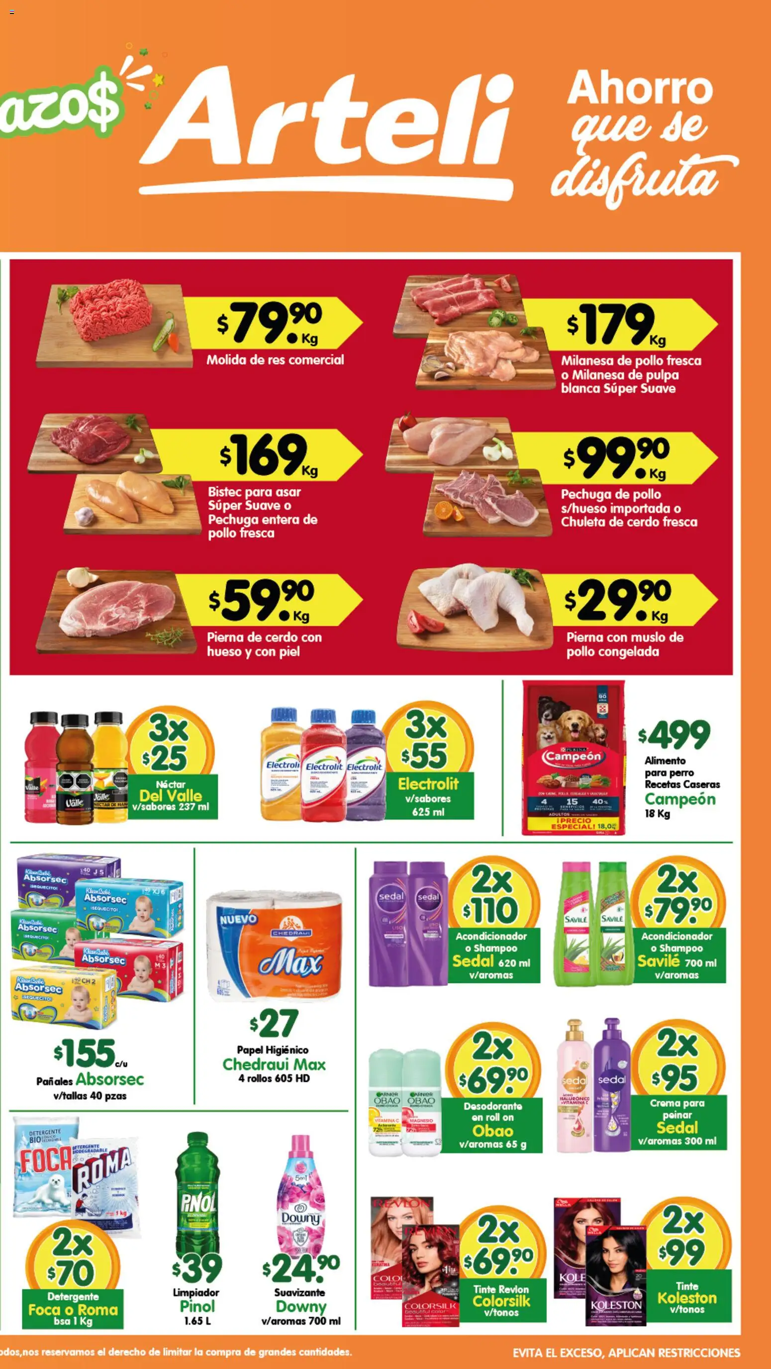 Nuevas ofertas de Arteli válidas en toda la República Mexicana desde el 15.05.2026. ¡Encuentra las mejores ofertas en Arteli folleto Express! | Página: 2 | Productos: Desodorante, Milanesa, Crema, Pañales