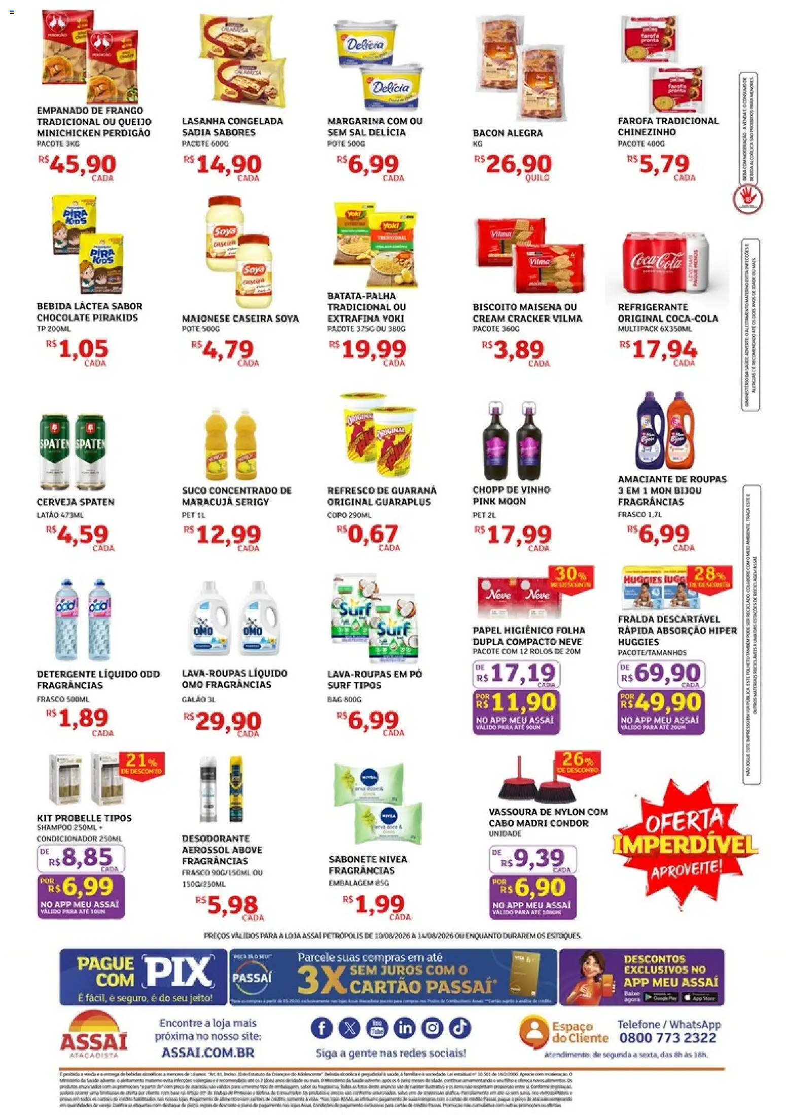 Assaí Atacadista Folheto - válido de 10/08/2026 | Página: 2 | Produtos: Condicionador, Guaraplus, Sabonete, Amaciante