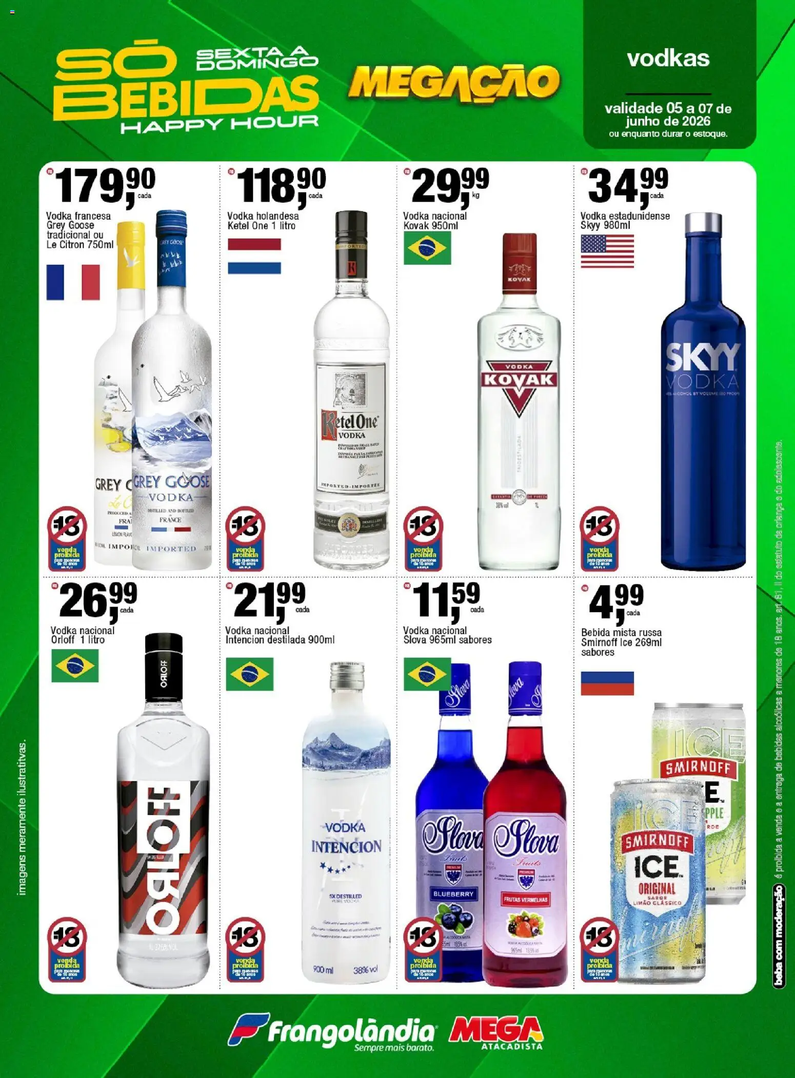 Frangolândia Folheto - válido de 05.06.2026 | Página: 3 | Produtos: Vodka, Bebida