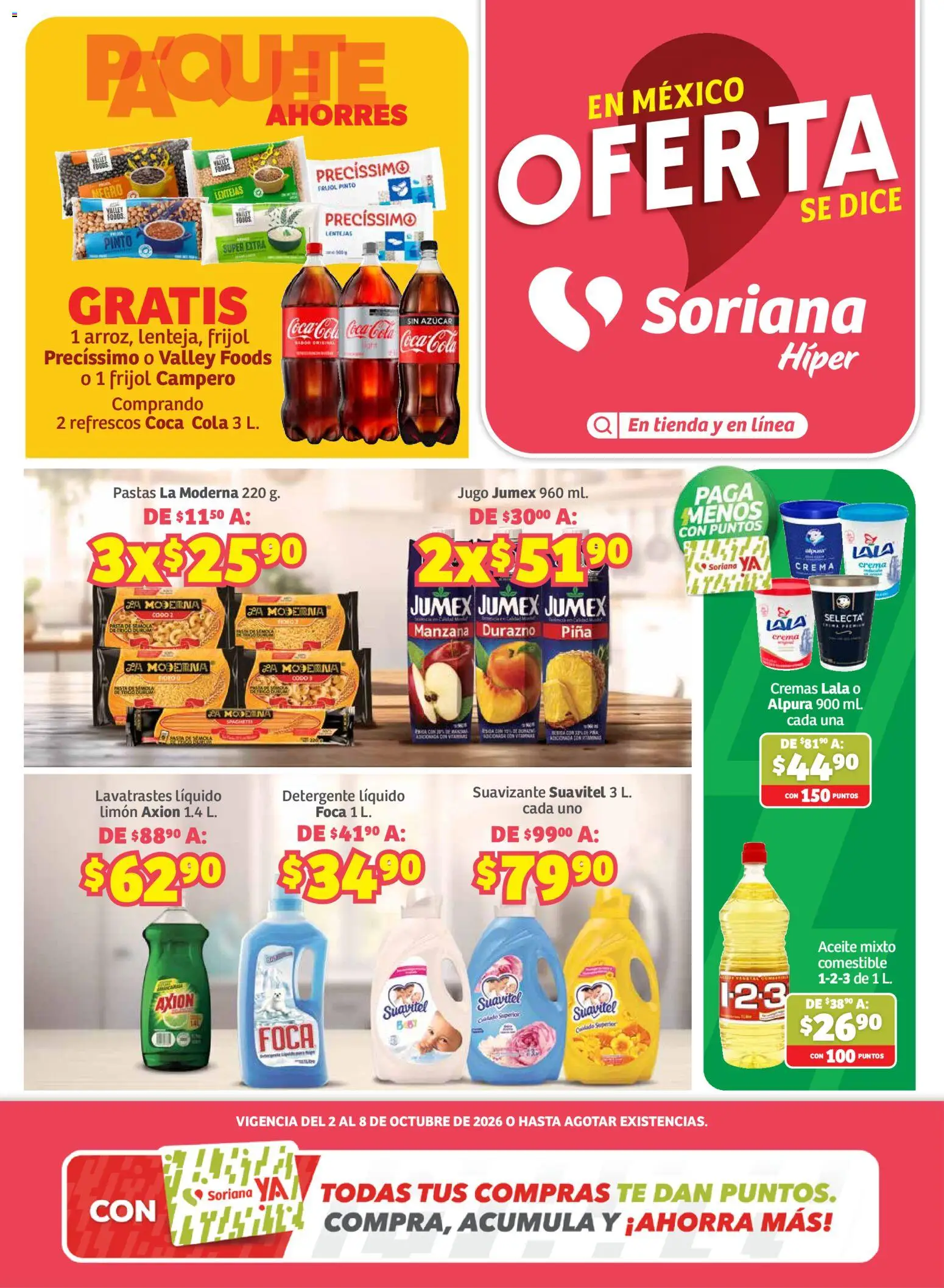 Soriana Viernes 2 de Octubre Ofertas Top