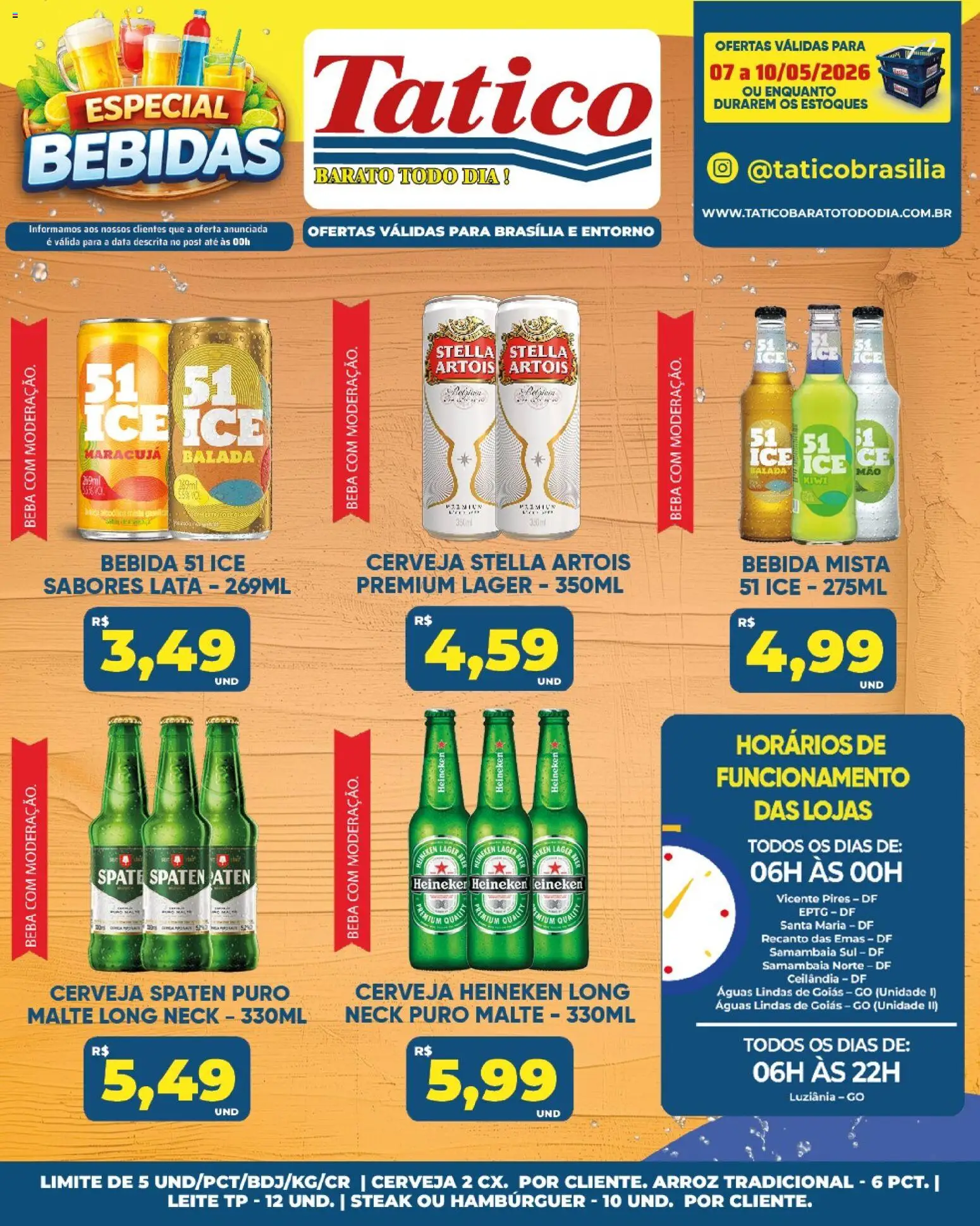 Tatico Folheto - válido de 11.05.2026 | Página: 51 | Produtos: Maracujá, Arroz, Kiwi, Heineken