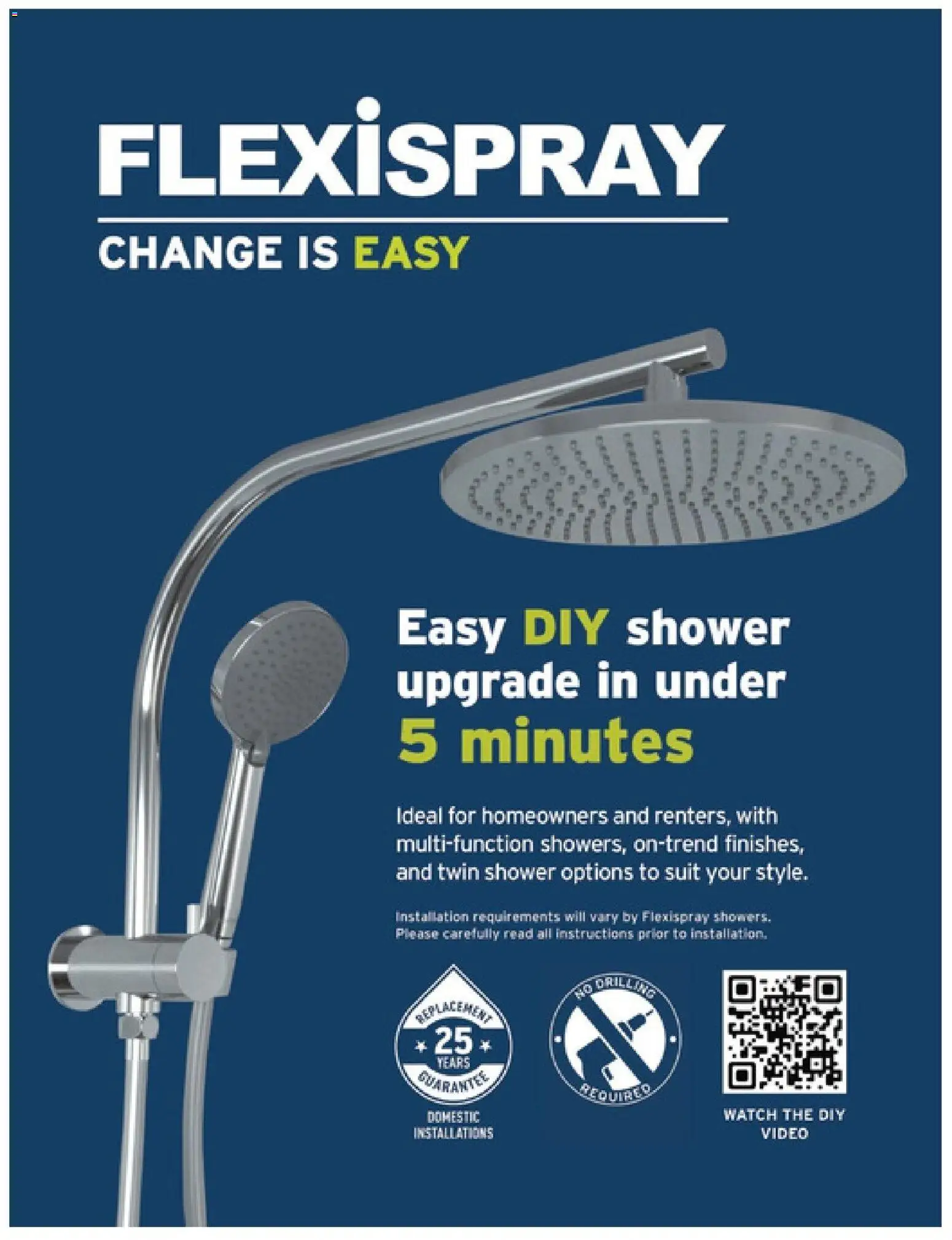 Bunnings Warehouse catalogue - valid from 01/09/2026 | Page: 64 | Products: Shower, Watch, Domestic, Video