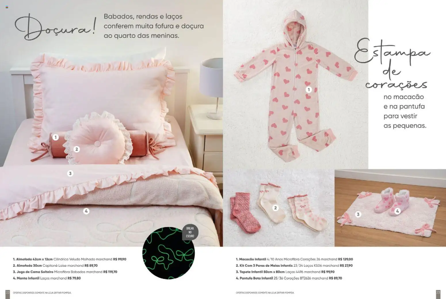 Zaffari Folheto - válido de 06.05.2026 | Página: 12 | Produtos: Jogo de cama, Almofada, Tapete, Macacão