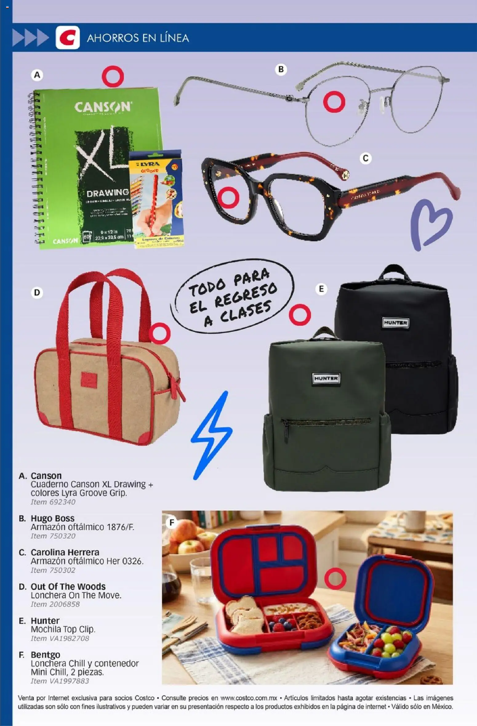 Nuevas ofertas de Costco válidas en toda la República Mexicana desde el 01/08/2026. ¡Encuentra las mejores ofertas en Costco catálogo Agosto! | Página: 96 | Productos: Mochila, Notebook, Contenedor, Top