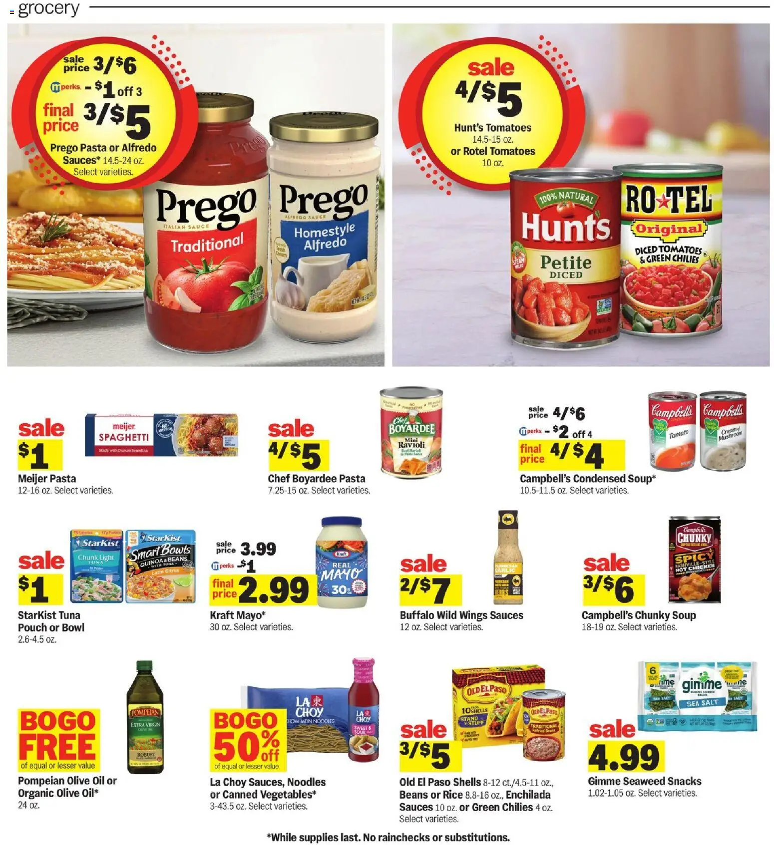 Meijer Weekly Ad - valid from 09/09/2026 | Page: 9 | Products: Chicken, Rice, Pasta, Beans
