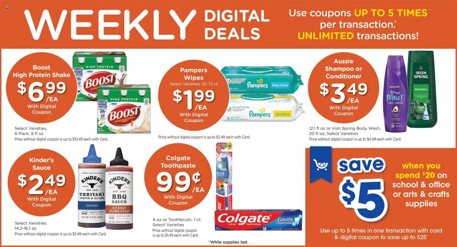 Dillons Weekly Ad - valid from 07/22/2026 | Page: 4 | Products: Conditioner, Toothpaste, Sauce, Sugar