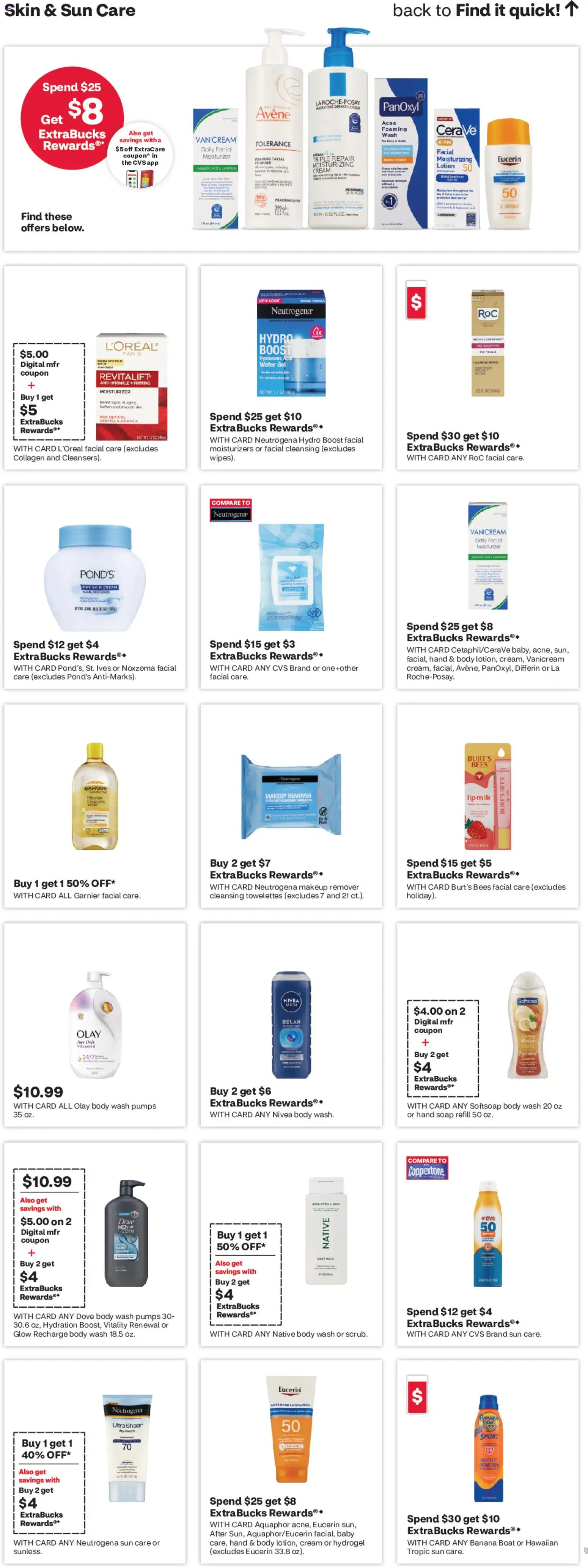 CVS Pharmacy Weekly Ad - CT - valid from 07.06.2026 | Page: 13 | Products: Makeup Remover, Milk, Cream, Body Wash