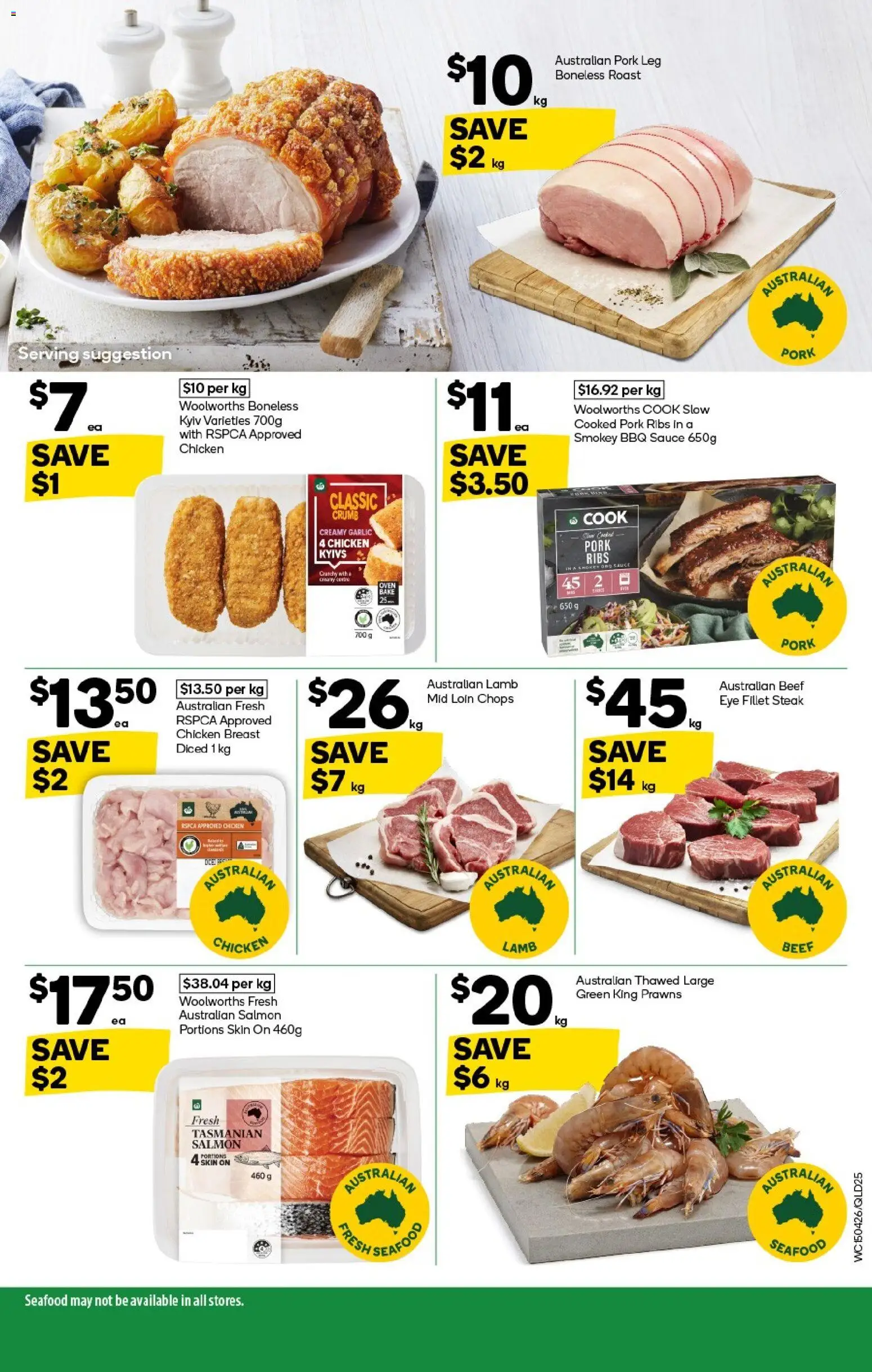 Woolworths catalogue - valid from 15.04.2026 | Page: 25 | Products: BBQ Sauce, Steak, Sauce, Seafood