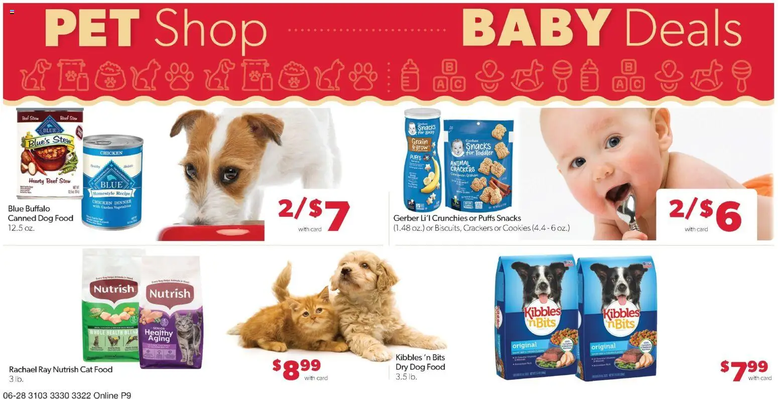 Family Fare Weekly Ad - ND - valid from 06/28/2026 | Page: 14 | Products: Dog Food, Cat Food, Beef, Vegetables