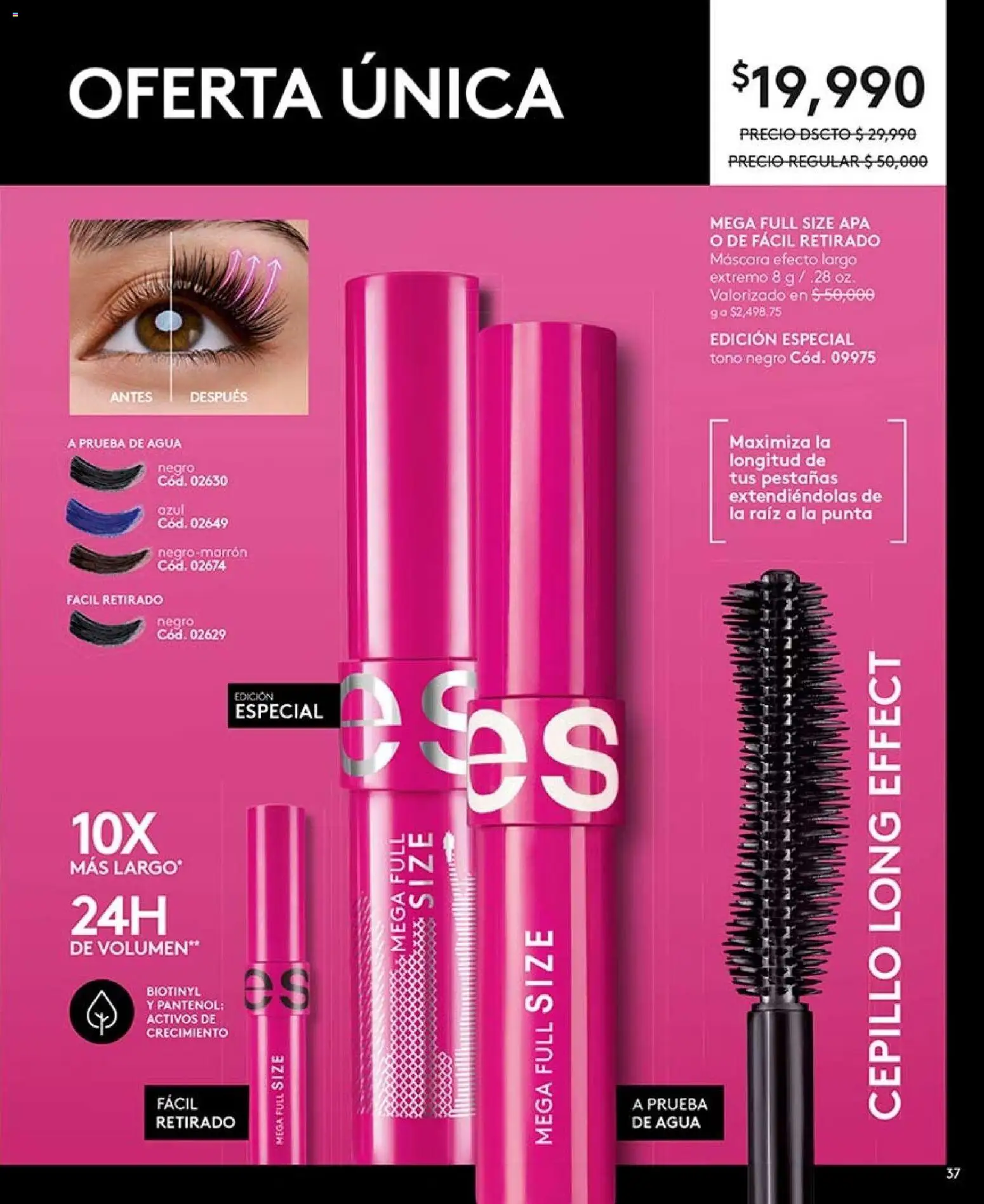 Ésika revista - valida desde el 07/08/2026 | Página: 37 | Productos: Agua, Cepillo, Máscara