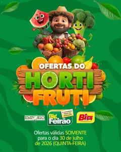 Big Supermercados ofertas do Dia - Pré-Visualização do folheto da loja Big Supermercados, válido de 30/07/2026