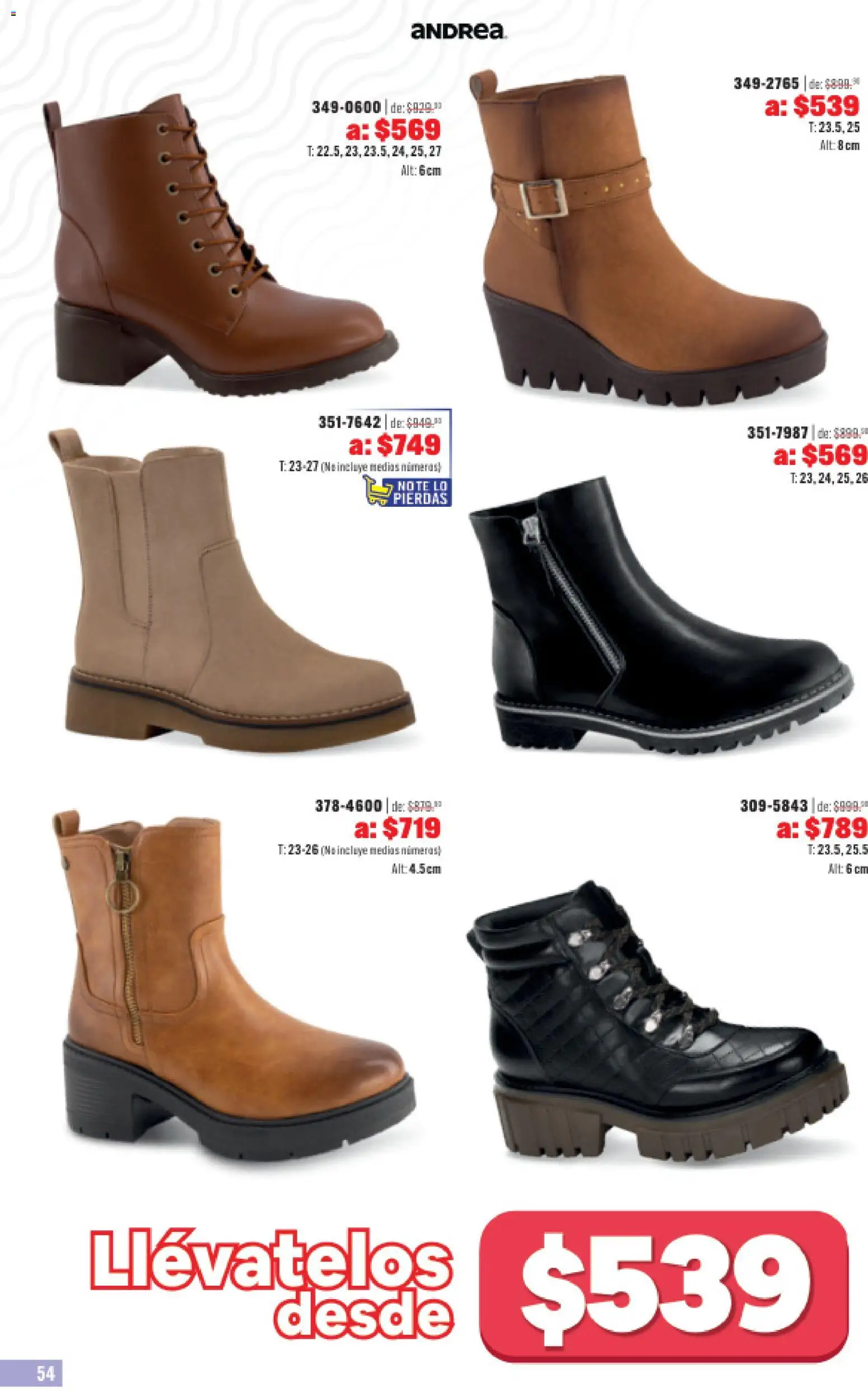 Nuevas ofertas de Andrea válidas en toda la República Mexicana desde el 31.05.2026. ¡Encuentra las mejores ofertas en Andrea catálogo Outlet! | Página: 54