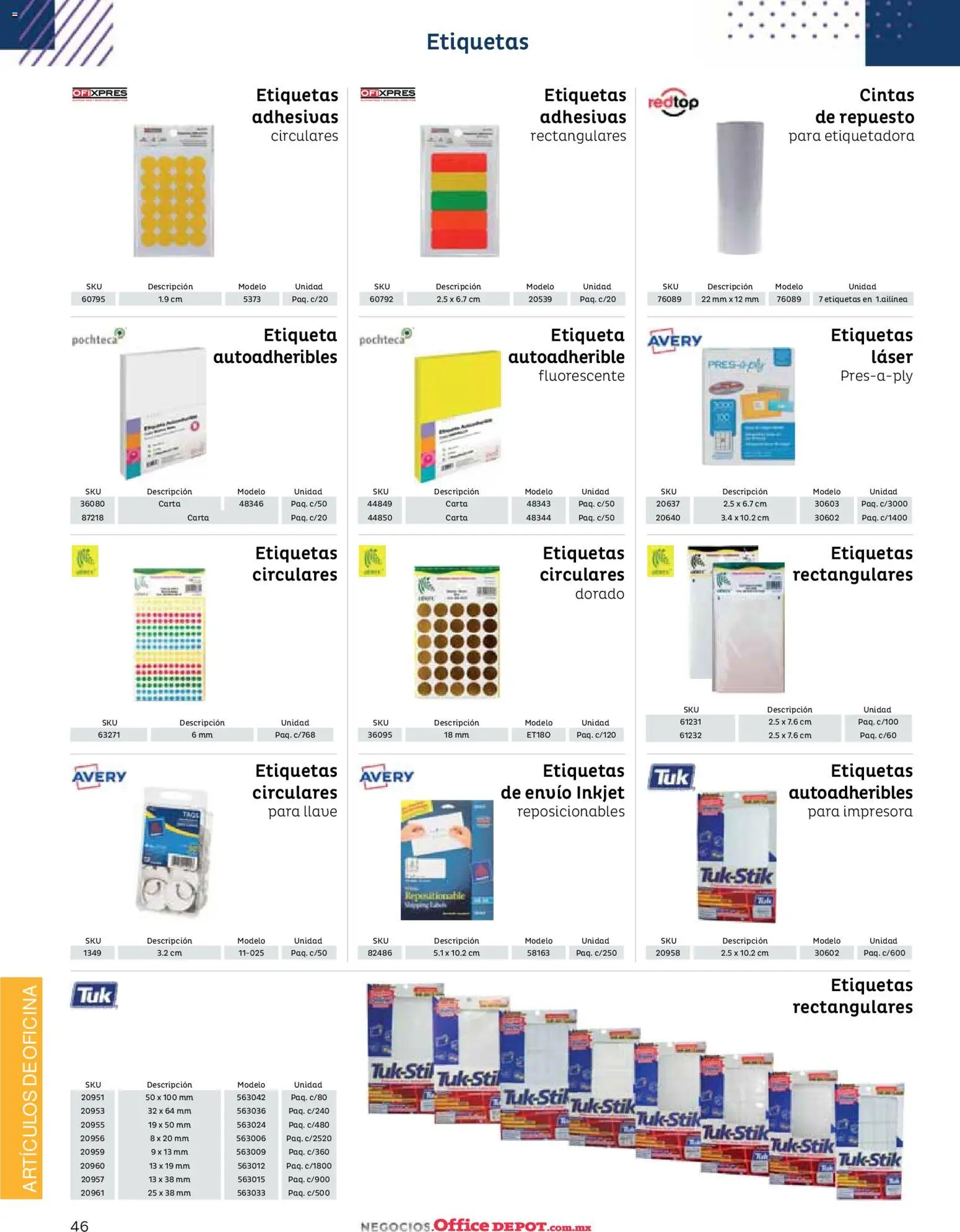 Nuevas ofertas de Office Depot válidas en toda la República Mexicana desde el 12/01/2026. ¡Encuentra las mejores ofertas en Office Depot catálogo 2026! | Página: 48 | Productos: Impresora, Llave