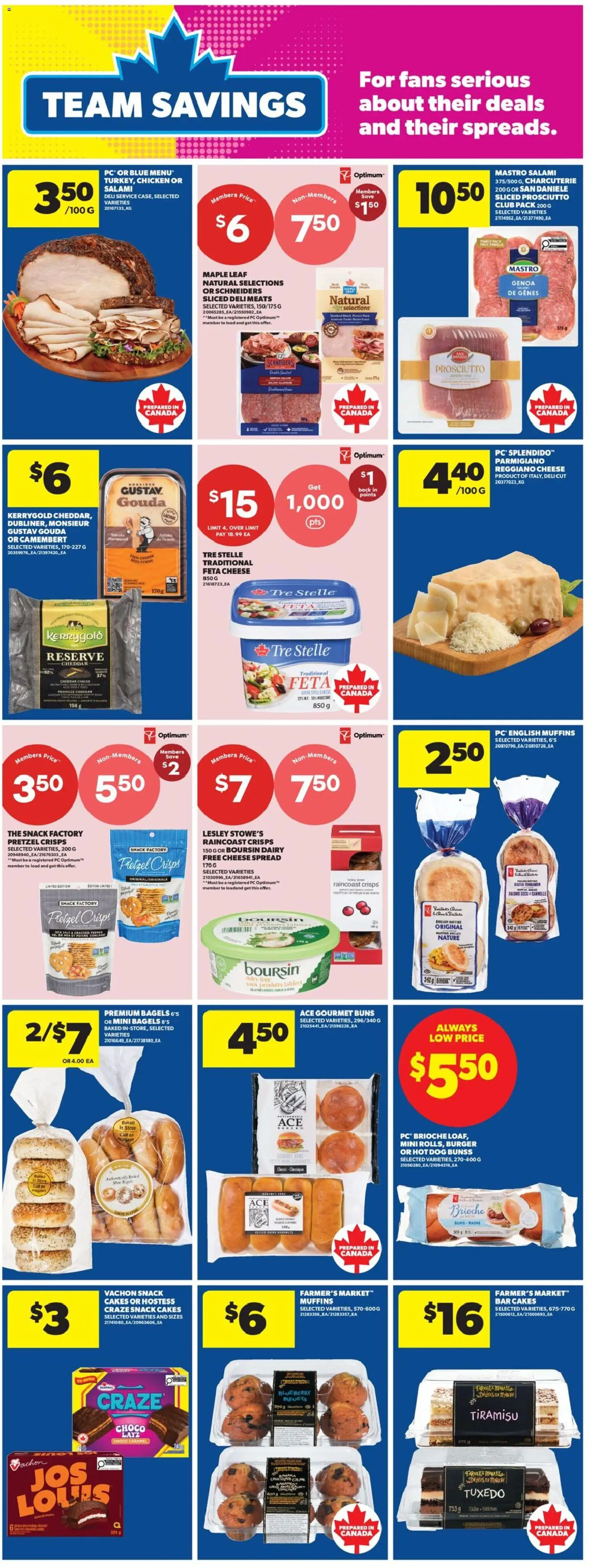 Real Canadian Superstore flyer valid from Jul 2, 2026 | Page: 15 | Products: PC, Cheese, Salami, Chicken