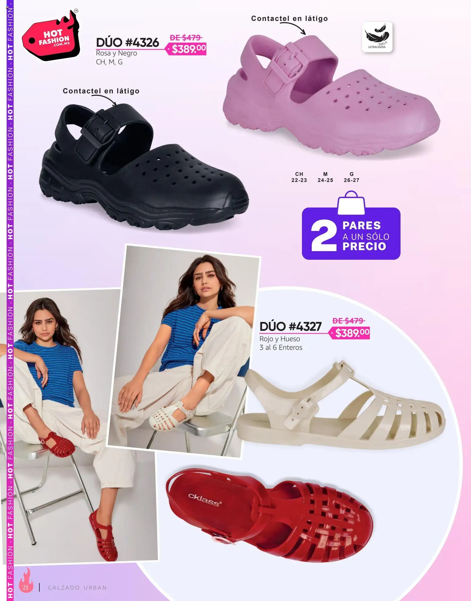Nuevas ofertas de Cklass válidas en toda la República Mexicana desde el 03/08/2026. ¡Encuentra las mejores ofertas en Cklass catálogo Hot Fashion Ropa! | Página: 103