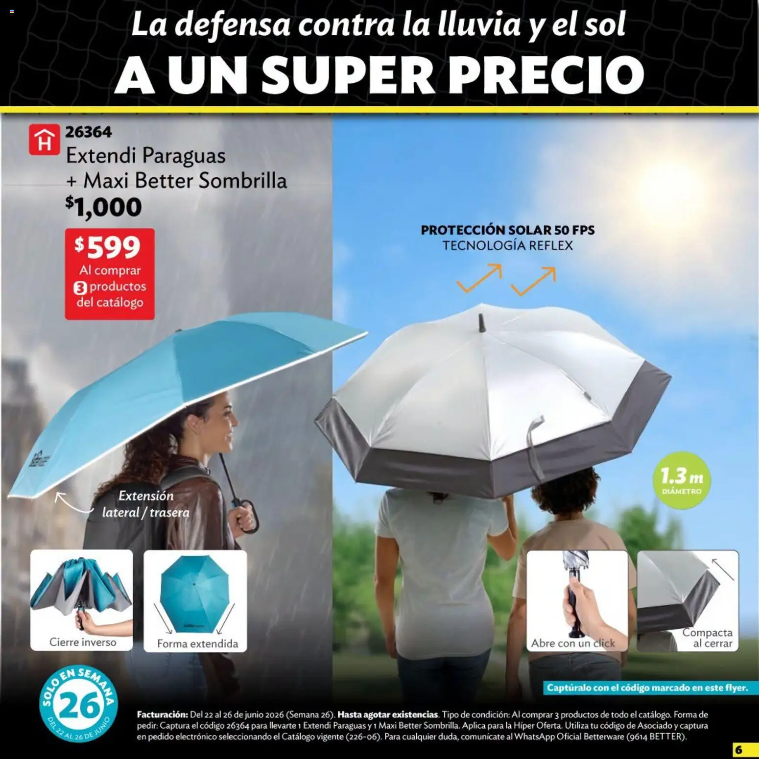 Nuevas ofertas de Betterware válidas en toda la República Mexicana desde el 22.06.2026. ¡Encuentra las mejores ofertas en Betterware Ofertas! | Página: 7