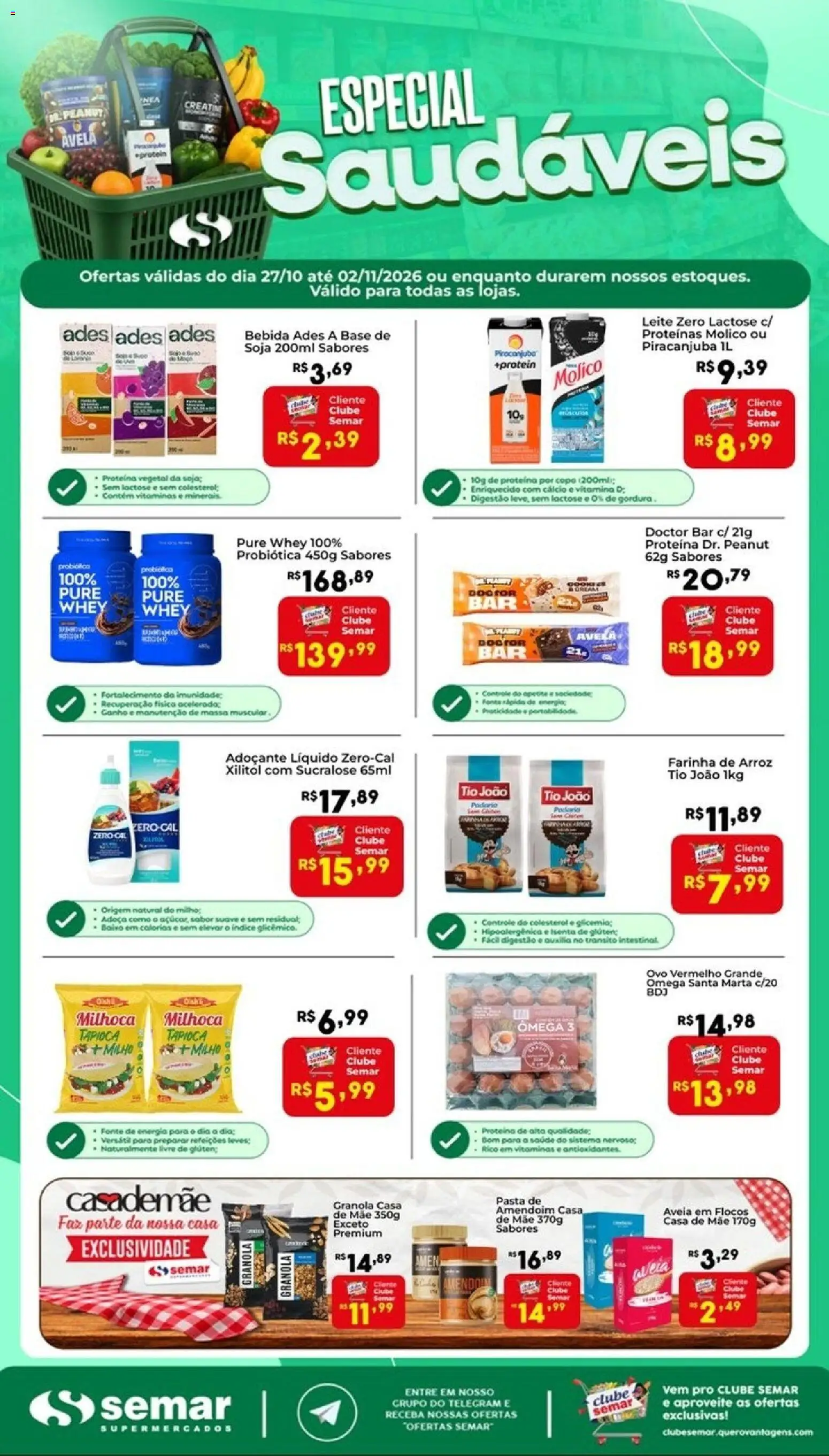 Semar Supermercado Folheto - válido de 27/10/2026 | Página: 1
