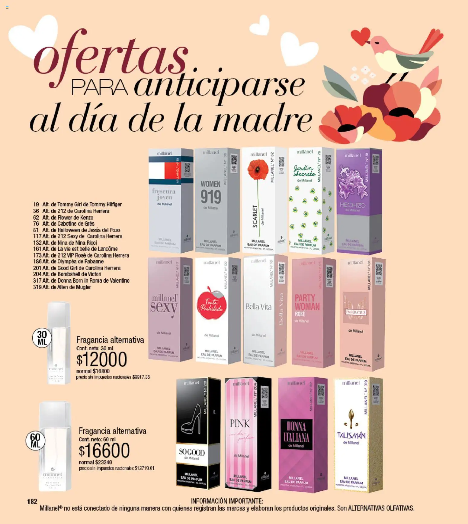 Millanel - Catálogo │ válido desde el 17/08/2026 | Página: 182 | Productos: Fragancia, Fruta
