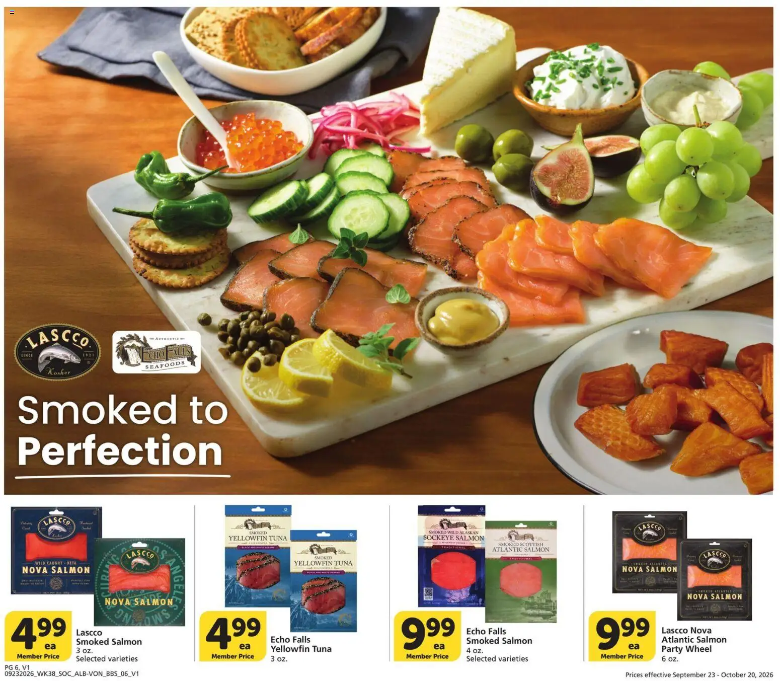 Vons Big Book of Savings - valid from 09/23/2026 | Page: 6 | Products: Tuna, Salmon, Smoked salmon