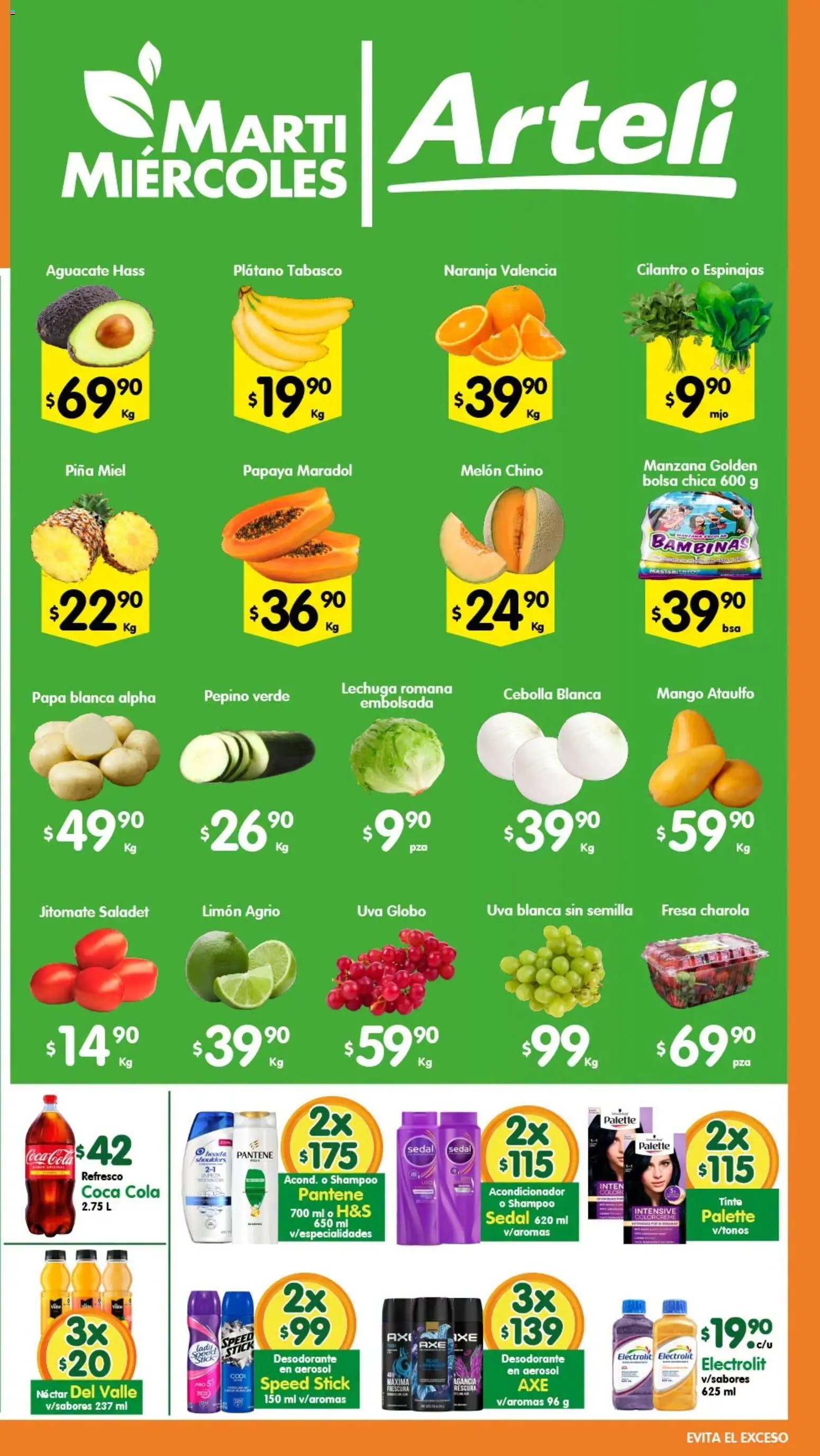 Nuevas ofertas de Arteli válidas en toda la República Mexicana desde el 04/08/2026. ¡Encuentra las mejores ofertas en Arteli folleto Tuxpan! | Página: 2 | Productos: Cebolla, Bolsa, Mango, Aguacate